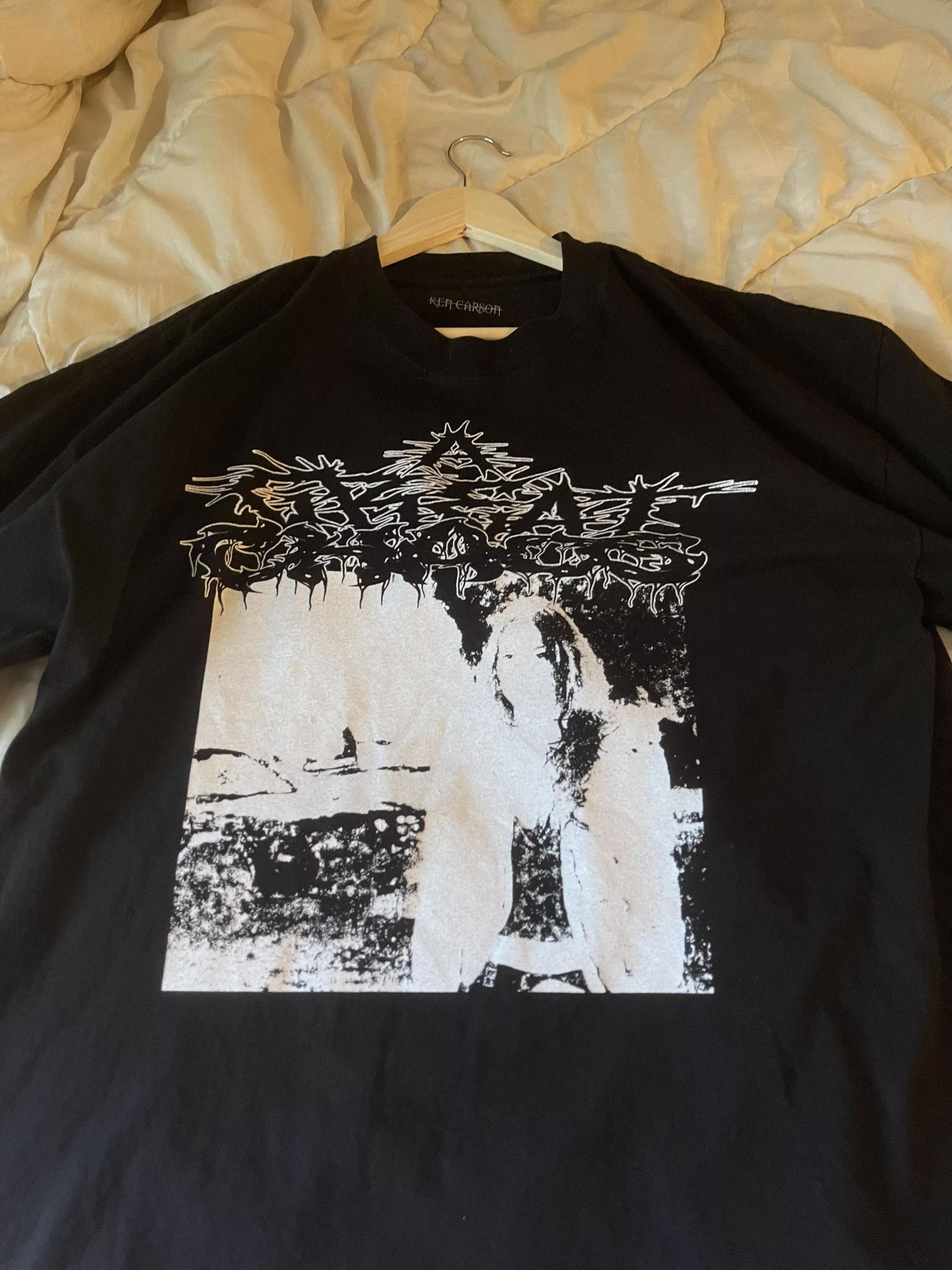 Ken Carson Short Sleeve T Shirts Ken Carson × Playboi Carti A Great Chaos merch ken carson Black