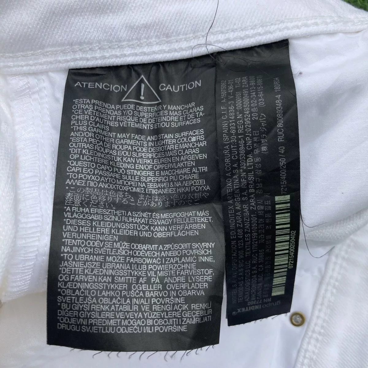 Zara Denim ALL WHITE ZARA MEN JEANS