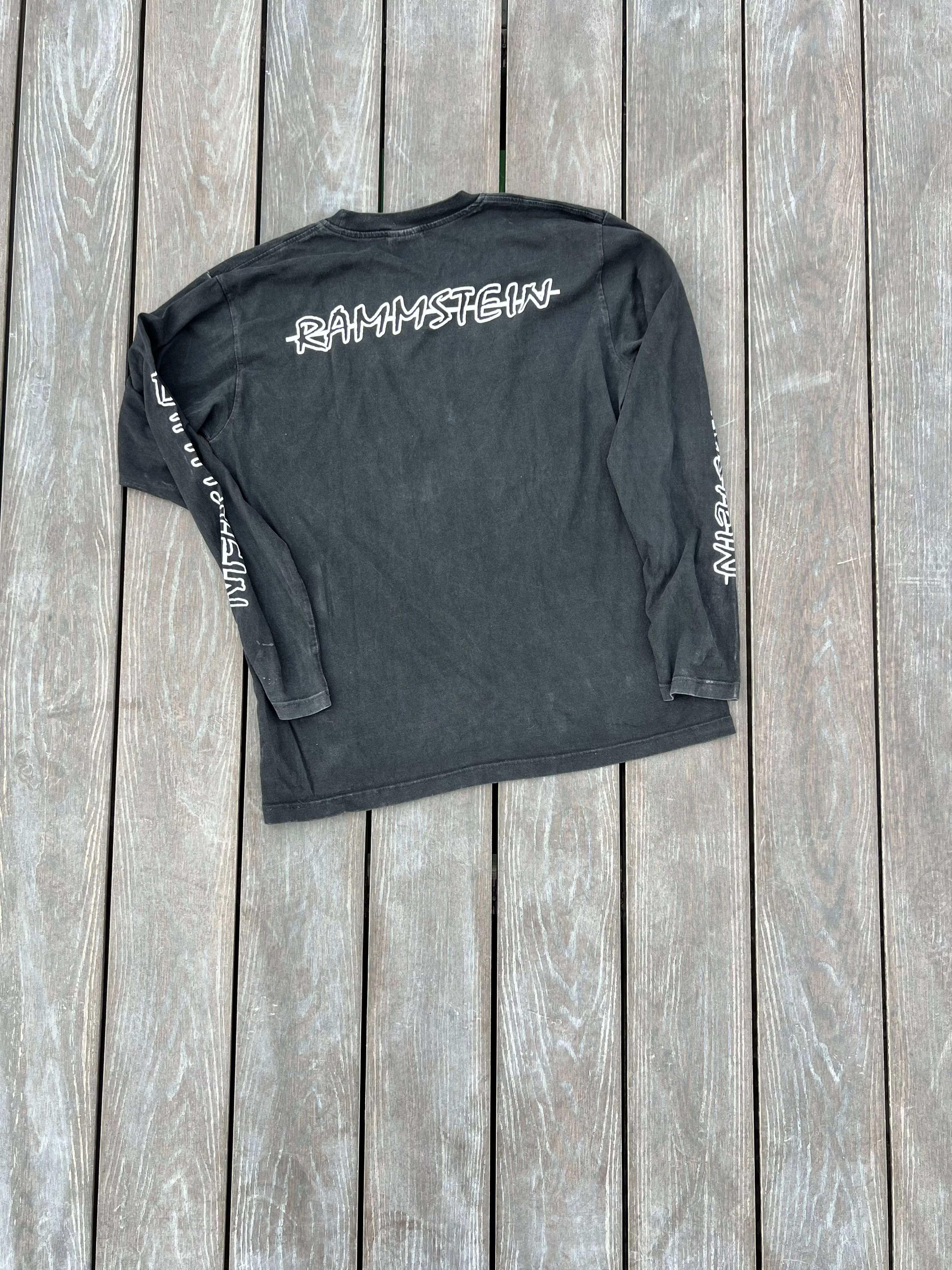 Vintage Long Sleeve T Shirts Vintage Sweatshirt Rammstein Black