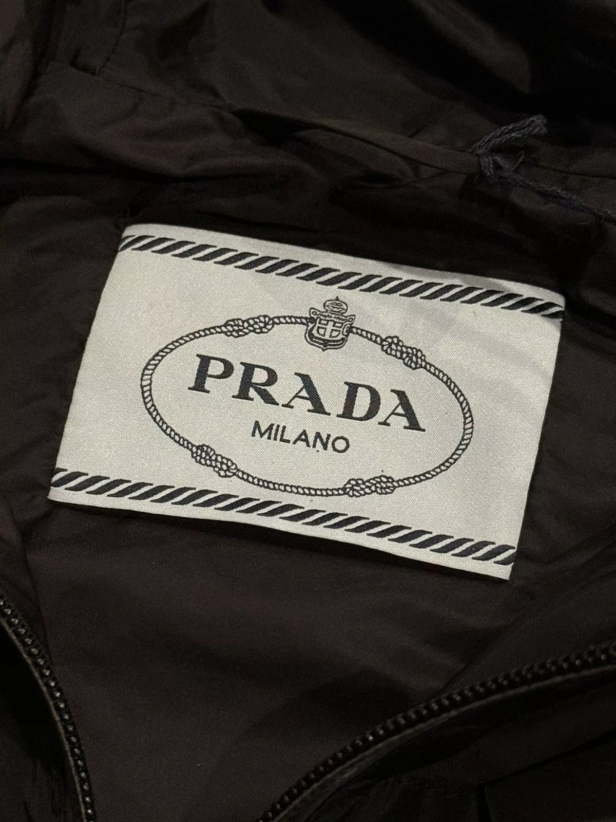 Prada Rain Jackets Prada Velvet Knife Windbreaker Jacket Black