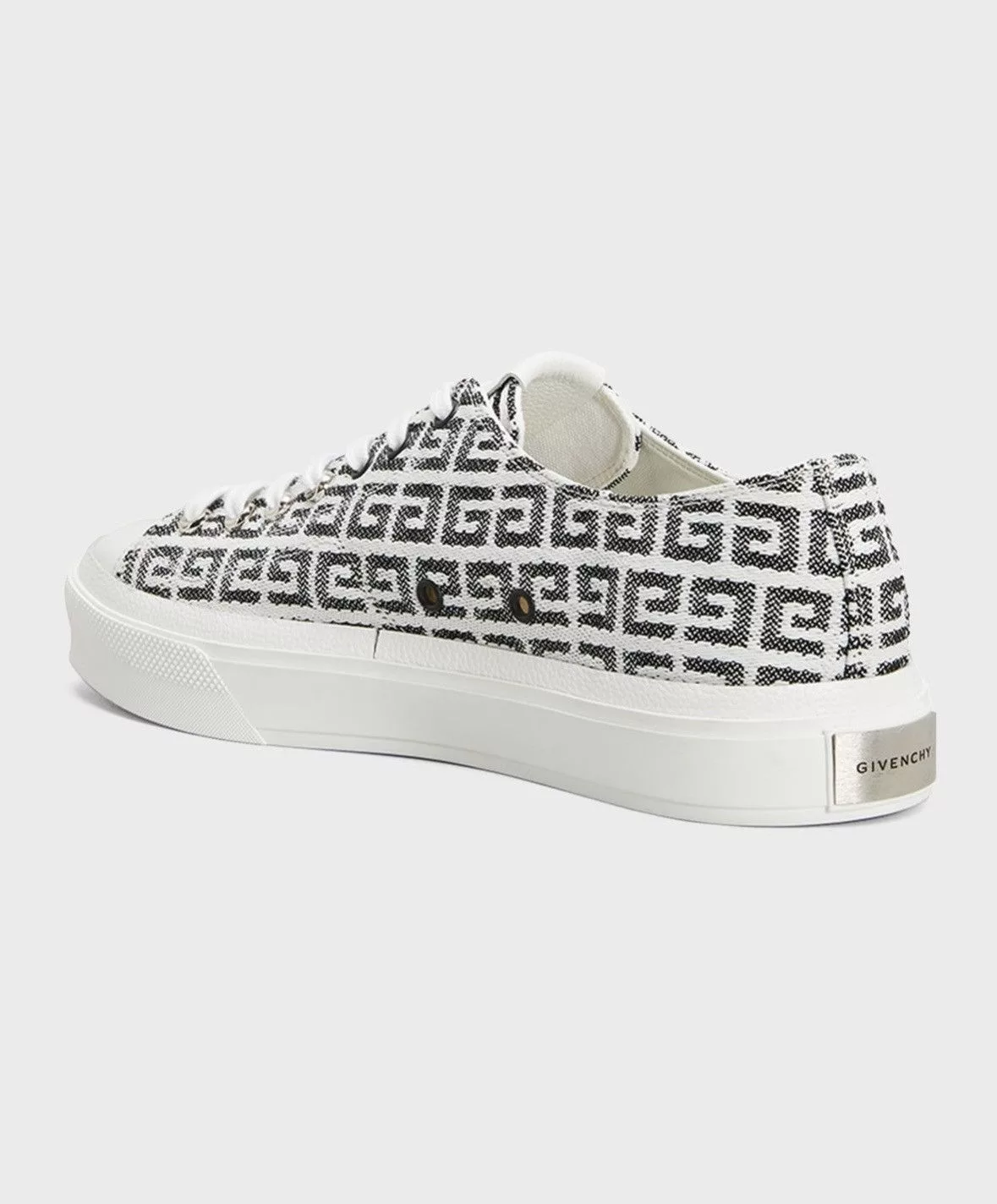 Givenchy Low Top Sneakers Givenchy Men's City Allover Logo Canvas Low-Top Sneakers Black
