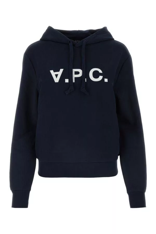 A.P.C. Sweatshirts A.P.C. Midnight Blue Cotton Sweatshirt Multi