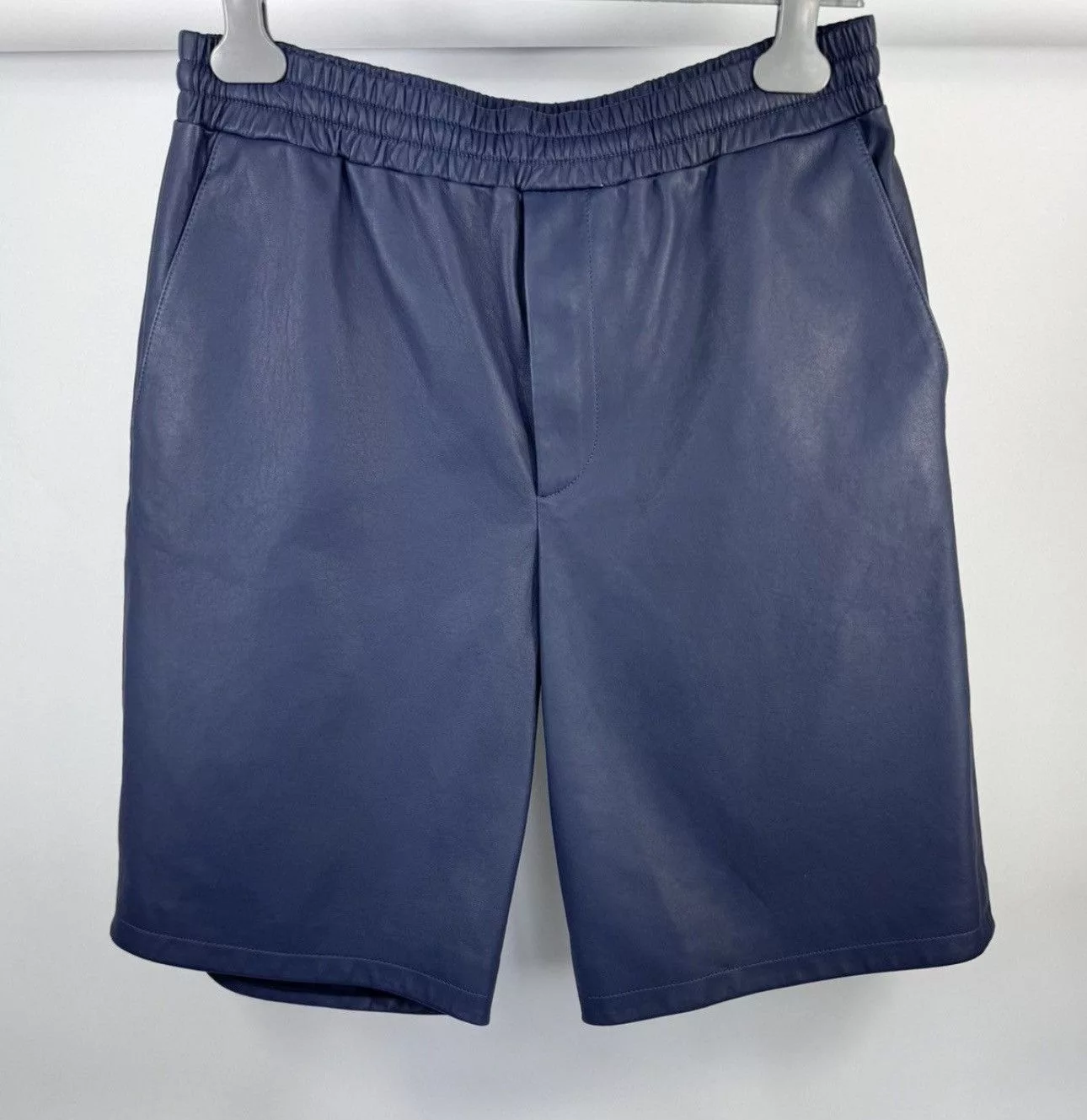Prada Shorts PRADA LEATHER SHORTS Blue