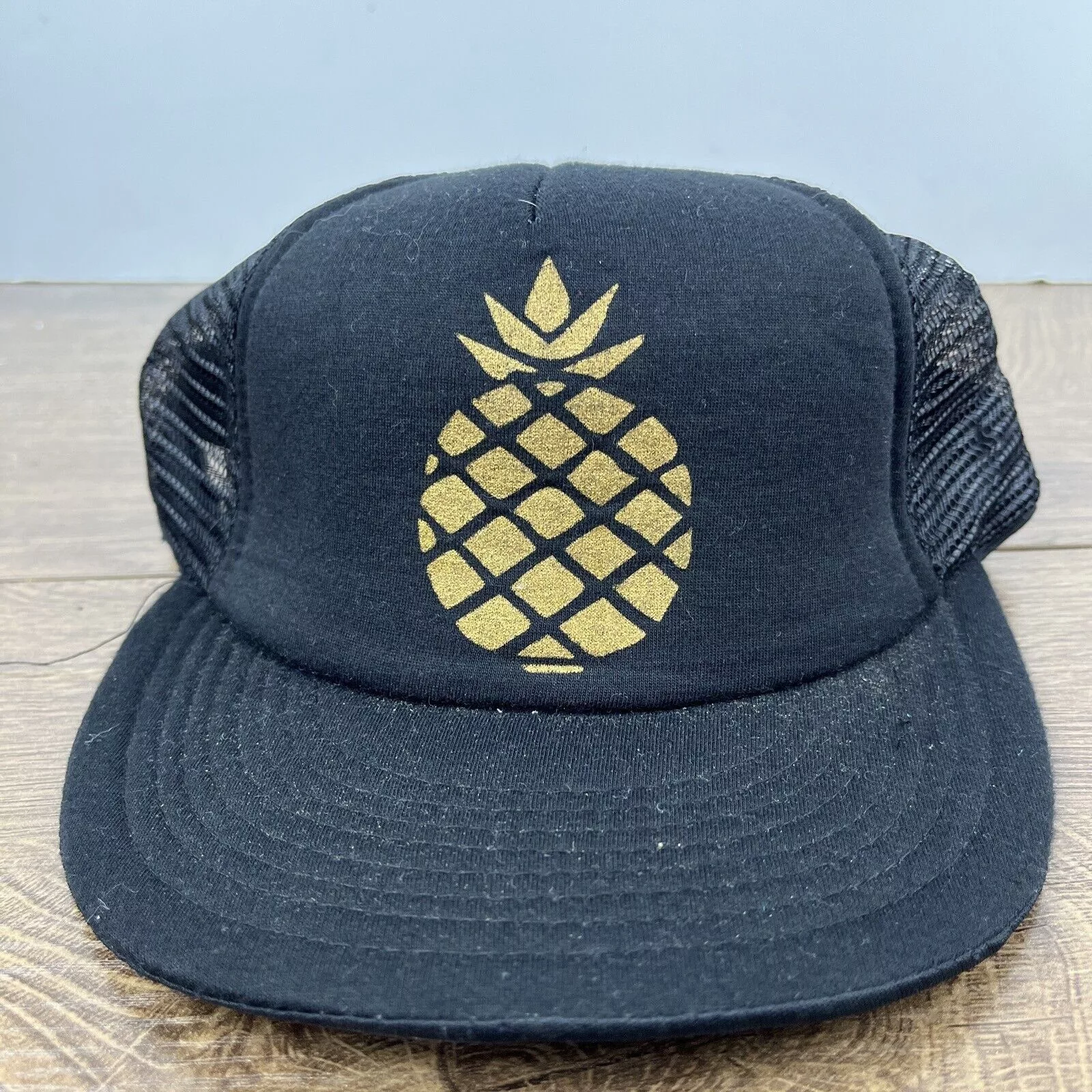 Other Hats Other Pineapple Hat Pineapple Hat Black Hat Adjustable Snapback Ad