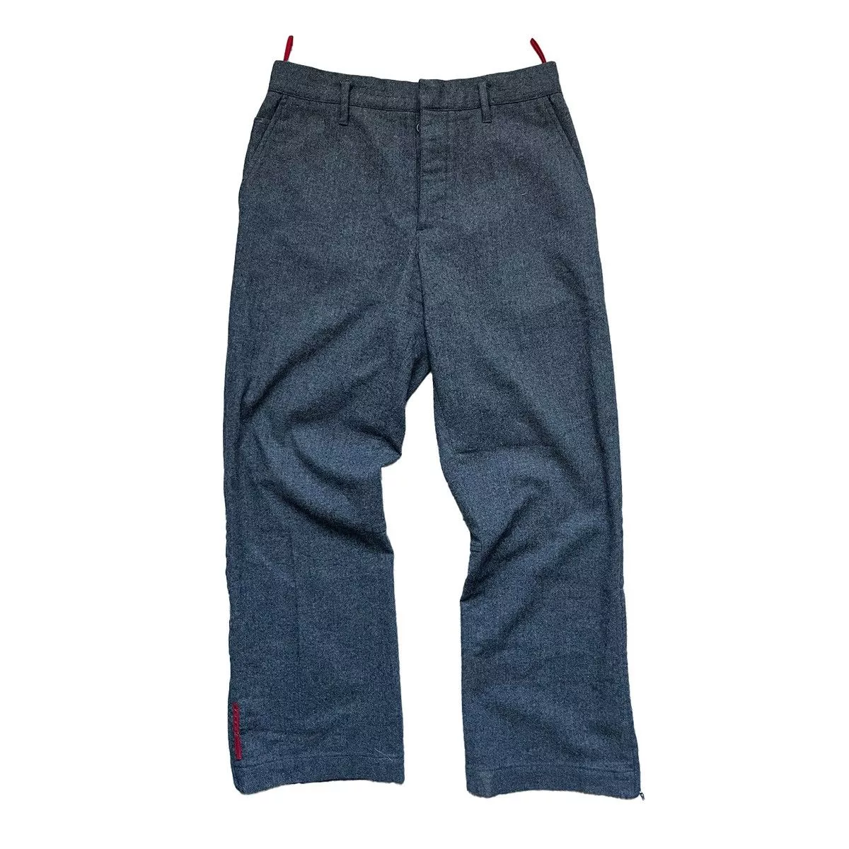 Prada Casual Pants Prada Wool Pants Gray