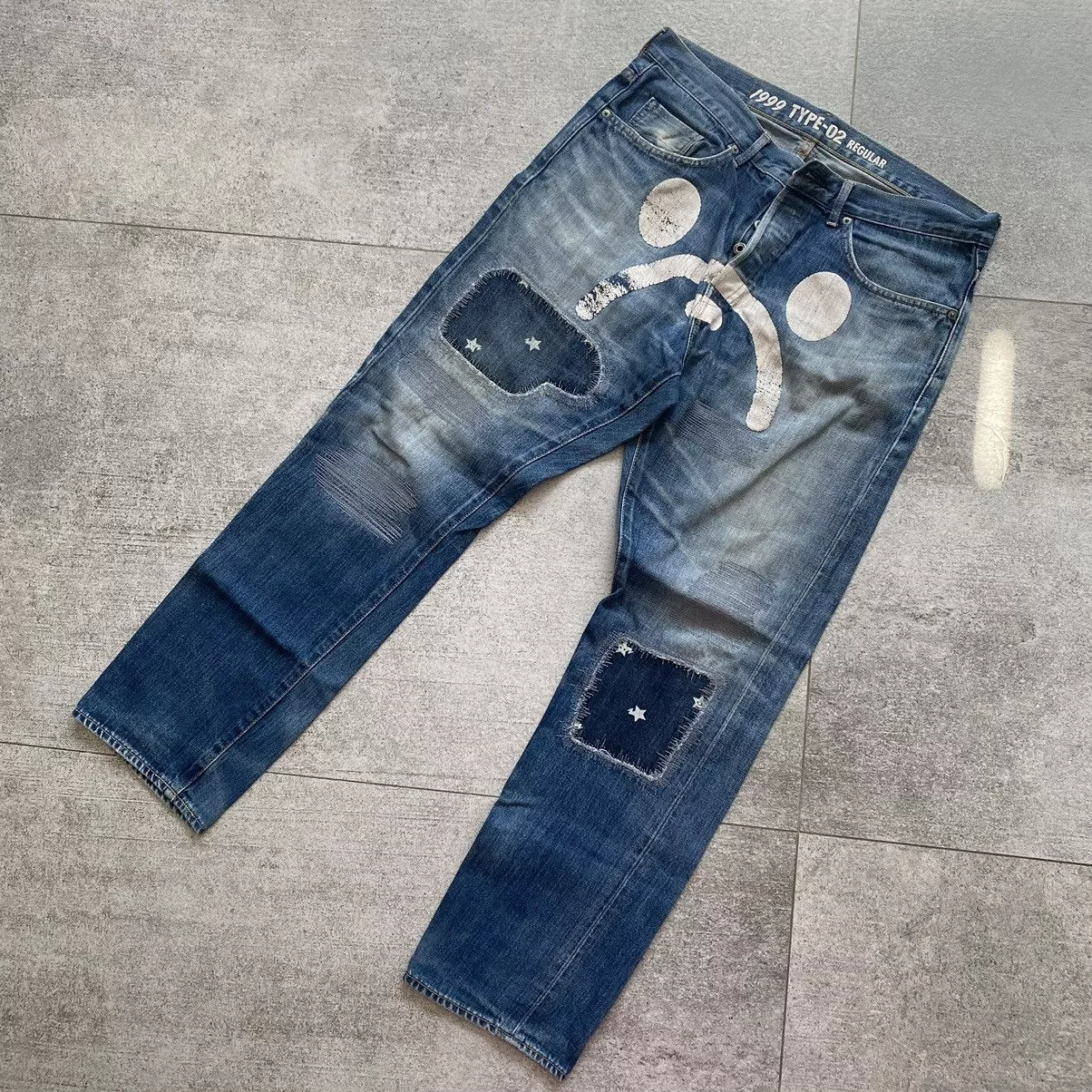 Bape Denim Bape 1999 Type-02 Baby Milo Denim Blue