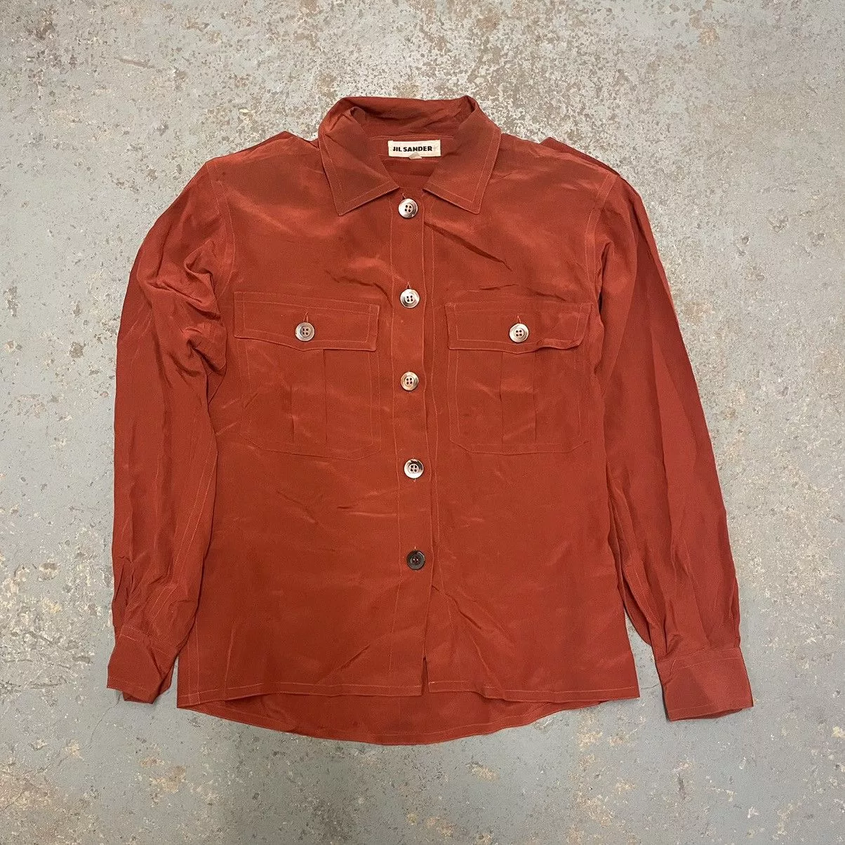 Jil Sander Shirts Button Ups Jil Sander × Vintage Vintage jil sander+ bottoms up shirt Orange