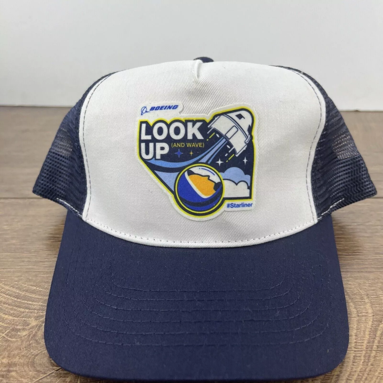 Other Hats Other Look Up Hat Boeing Snapback Hat Blue Adjustable Hat Blue Adu