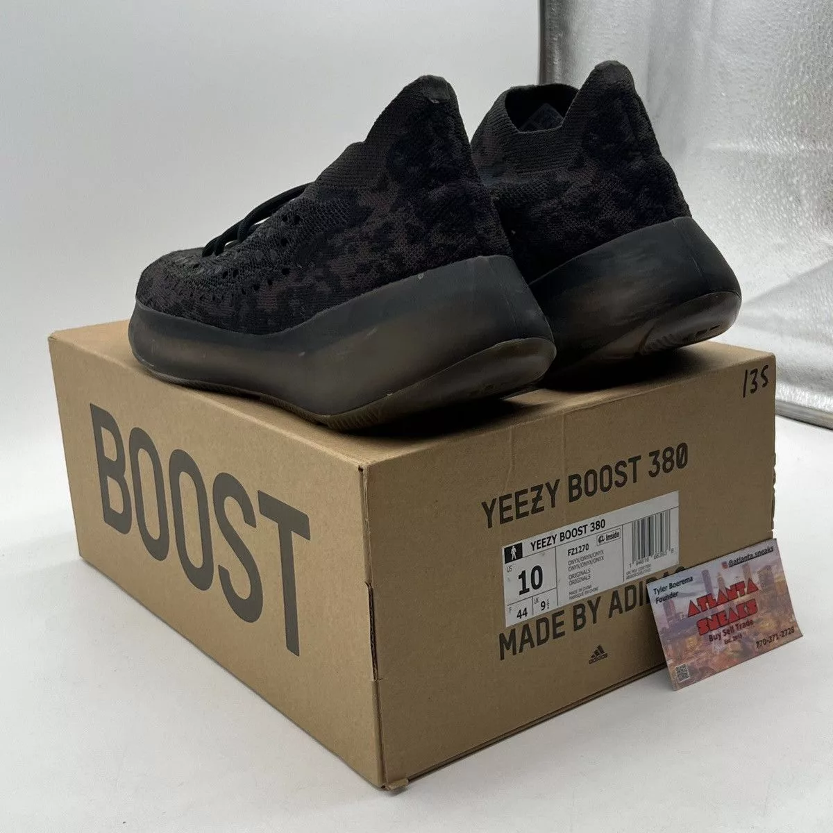 Adidas Low Top Sneakers Adidas Yeezy boost 380 onyx non reflective Black