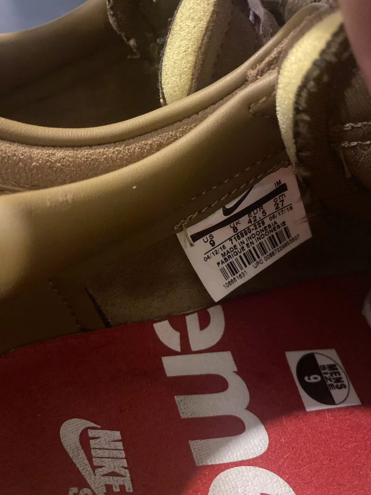 Nike Low Top Sneakers Nike × Supreme Supreme Blazer Low GT Brown