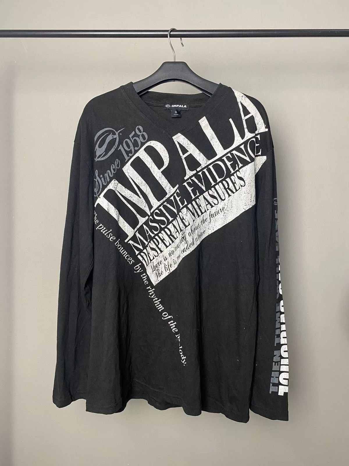 Beauty Beast Long Sleeve T Shirts Beauty Beast × If Six Was Nine × Japanese Brand Impala Poem Longsleeve Ifsixwasnine Lgb Style Black
