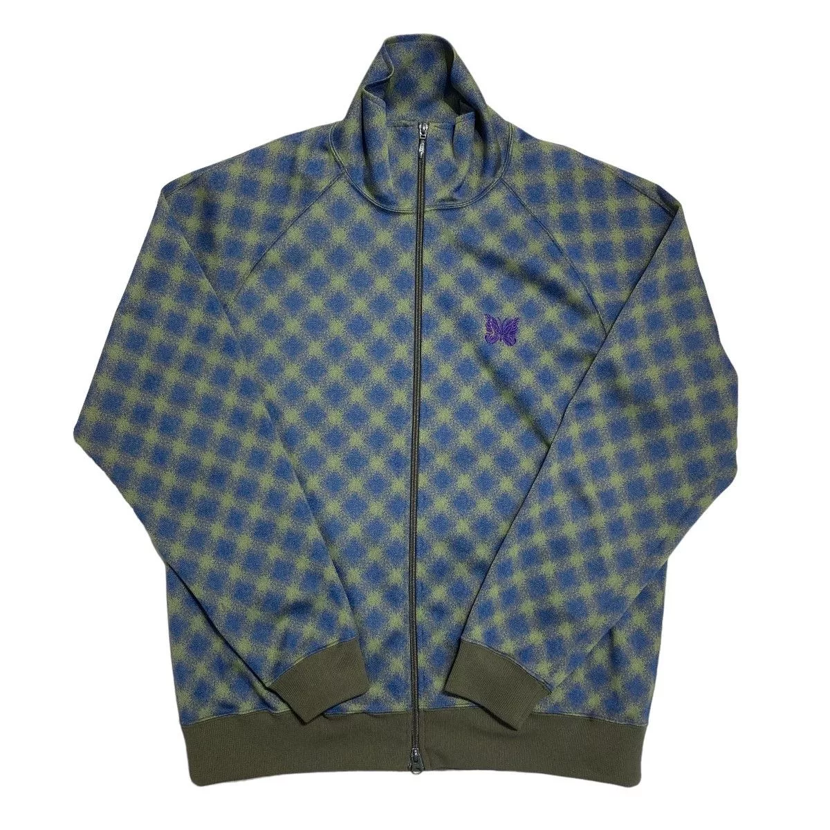 Needles Light Jackets Needles Jacket Poly Jq All-over Pattern Track Green x Blue