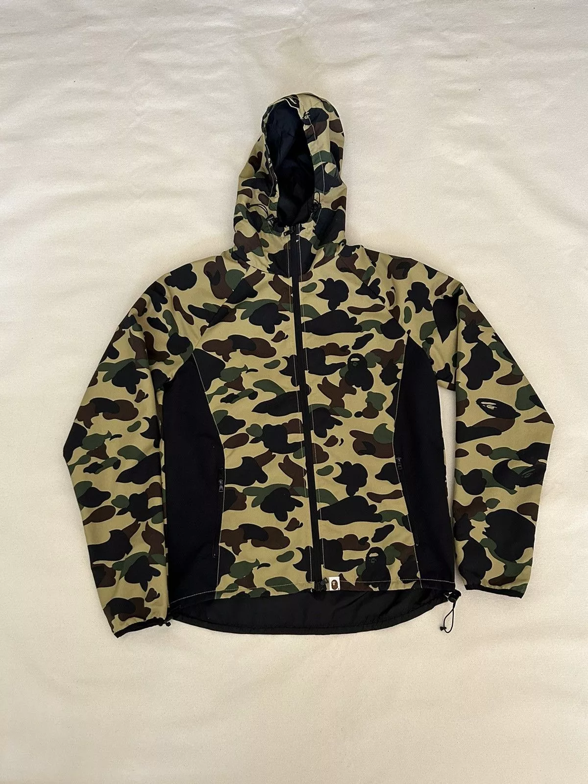 Bape Light Jackets Bape yellow camo light jacket windbreaker