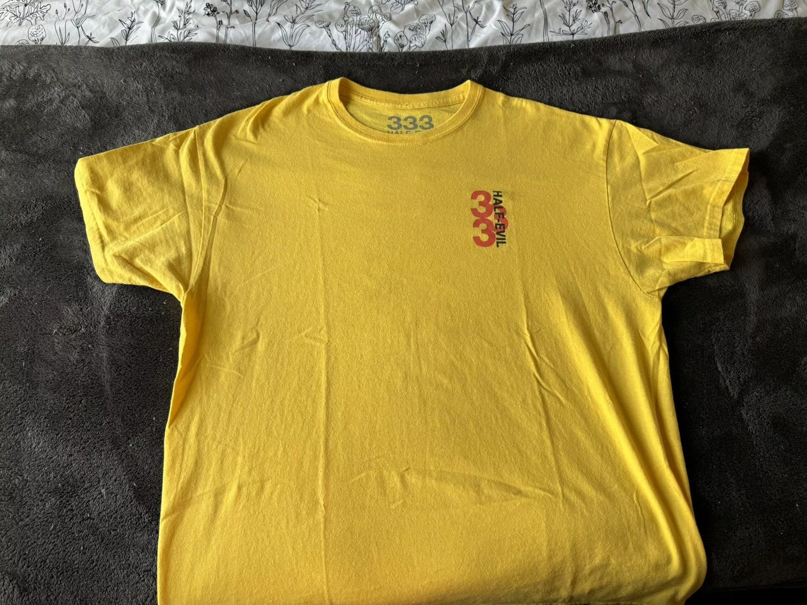 Half Evil Short Sleeve T Shirts Half Evil Tee Yellow