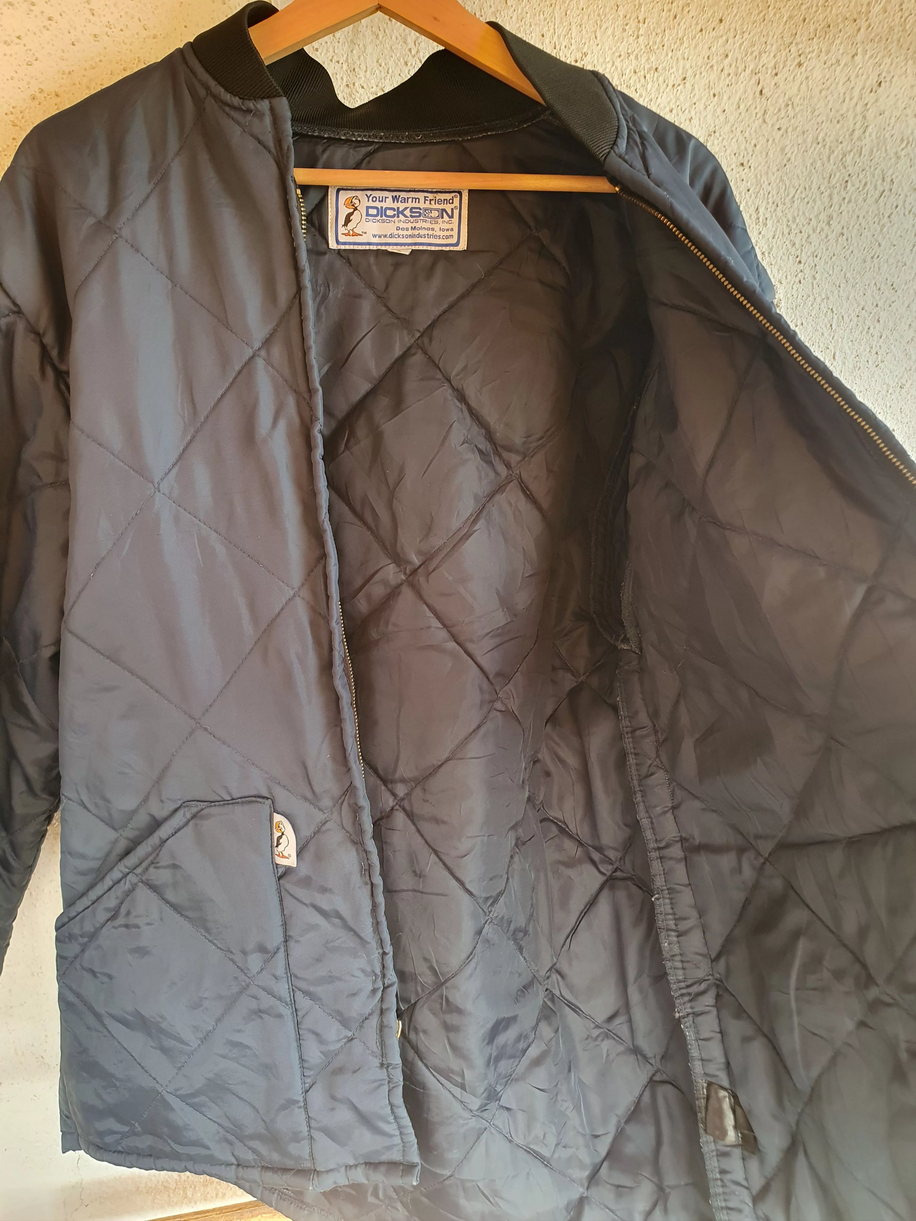 Vintage Light Jackets Vintage Dickson Industries Quilted Jacket Vtg Hunting Work Wear L Black Streetwear