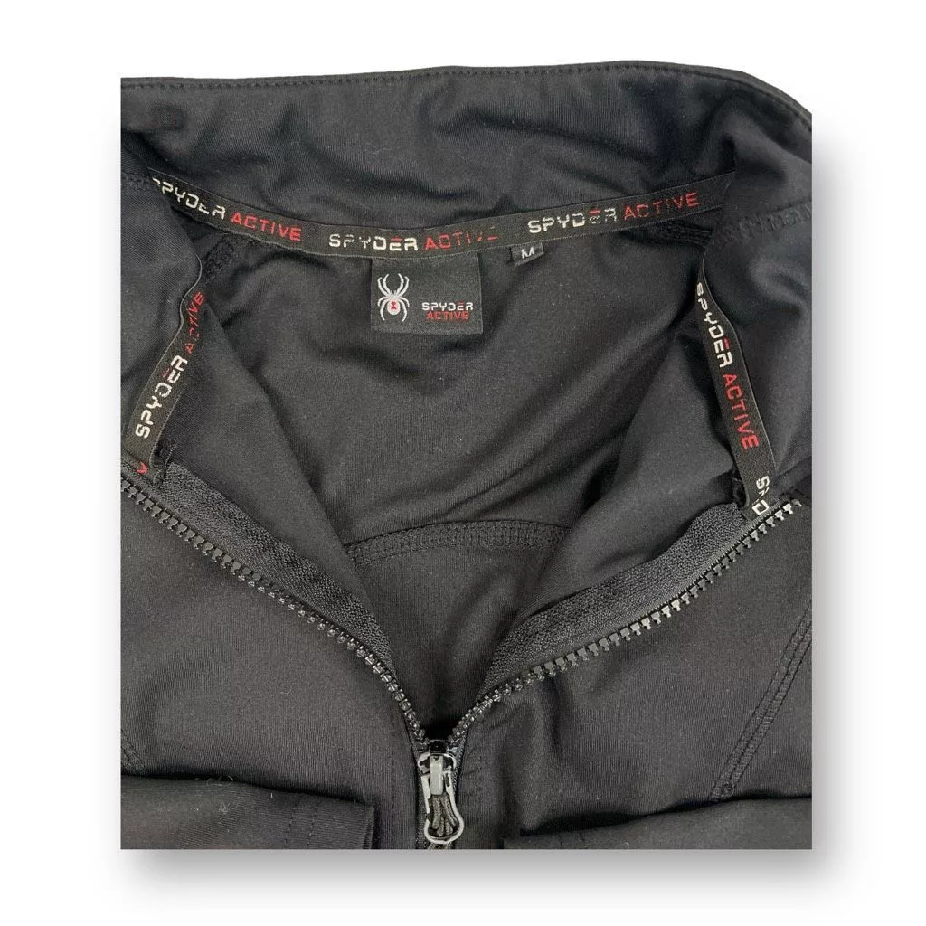 Spyder Jackets Spyder Active Full Zip Black Jacket Size Medium