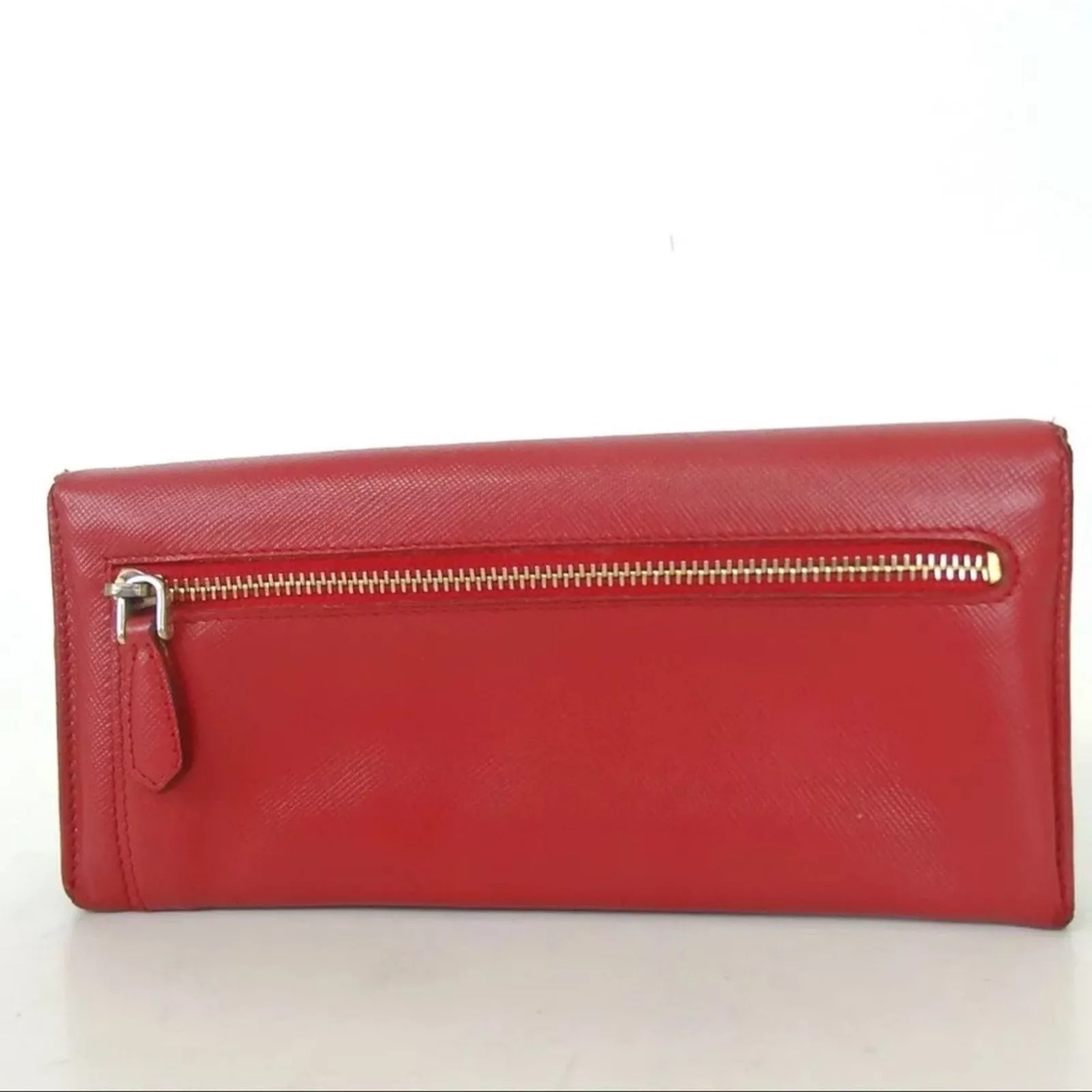 Prada Wallets EUC Prada Saffiano Long Wallet Red