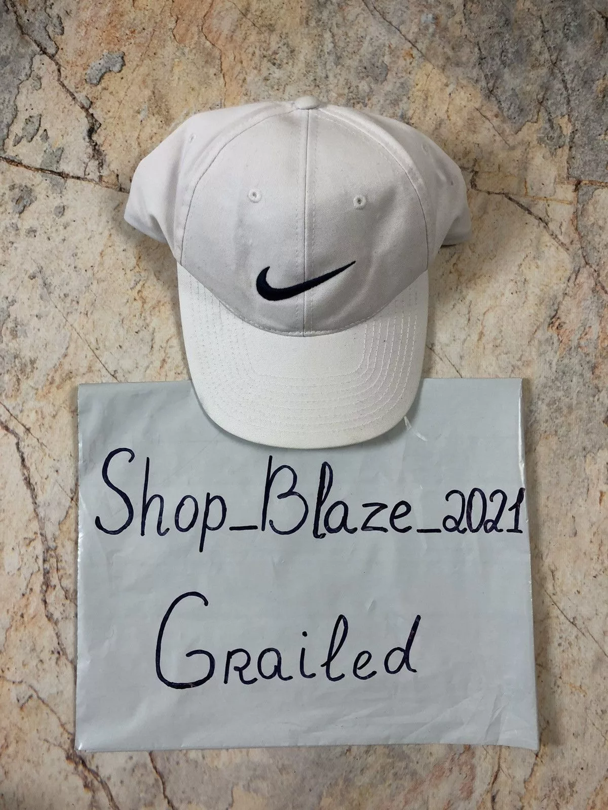 Nike Hats Nike × Vintage Nike vintage white hat cap