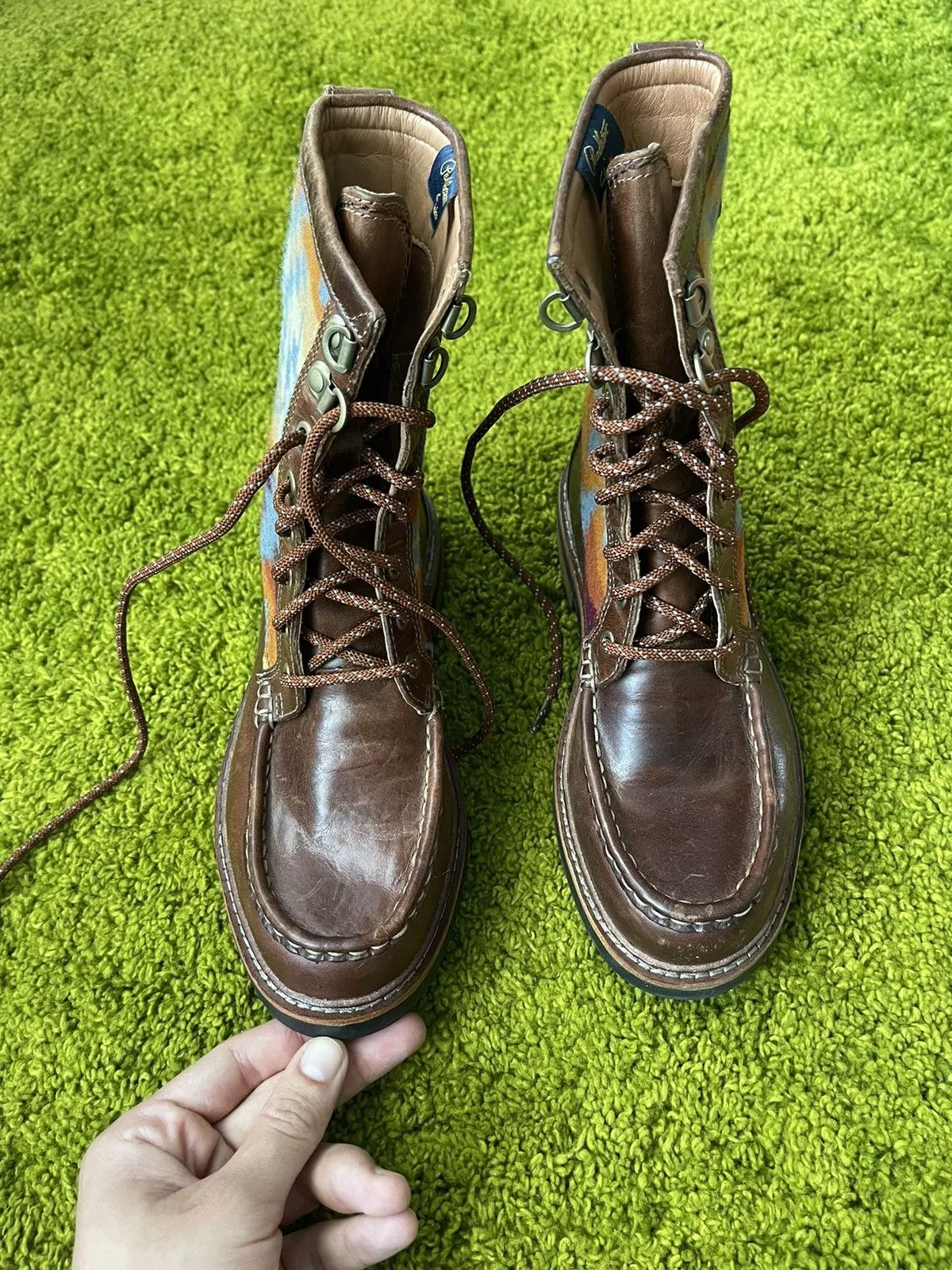 Clarks Boots Clarks × Genuine Leather × Pendleton Pendleton x Clarks wool plaid + real leather boots Brown