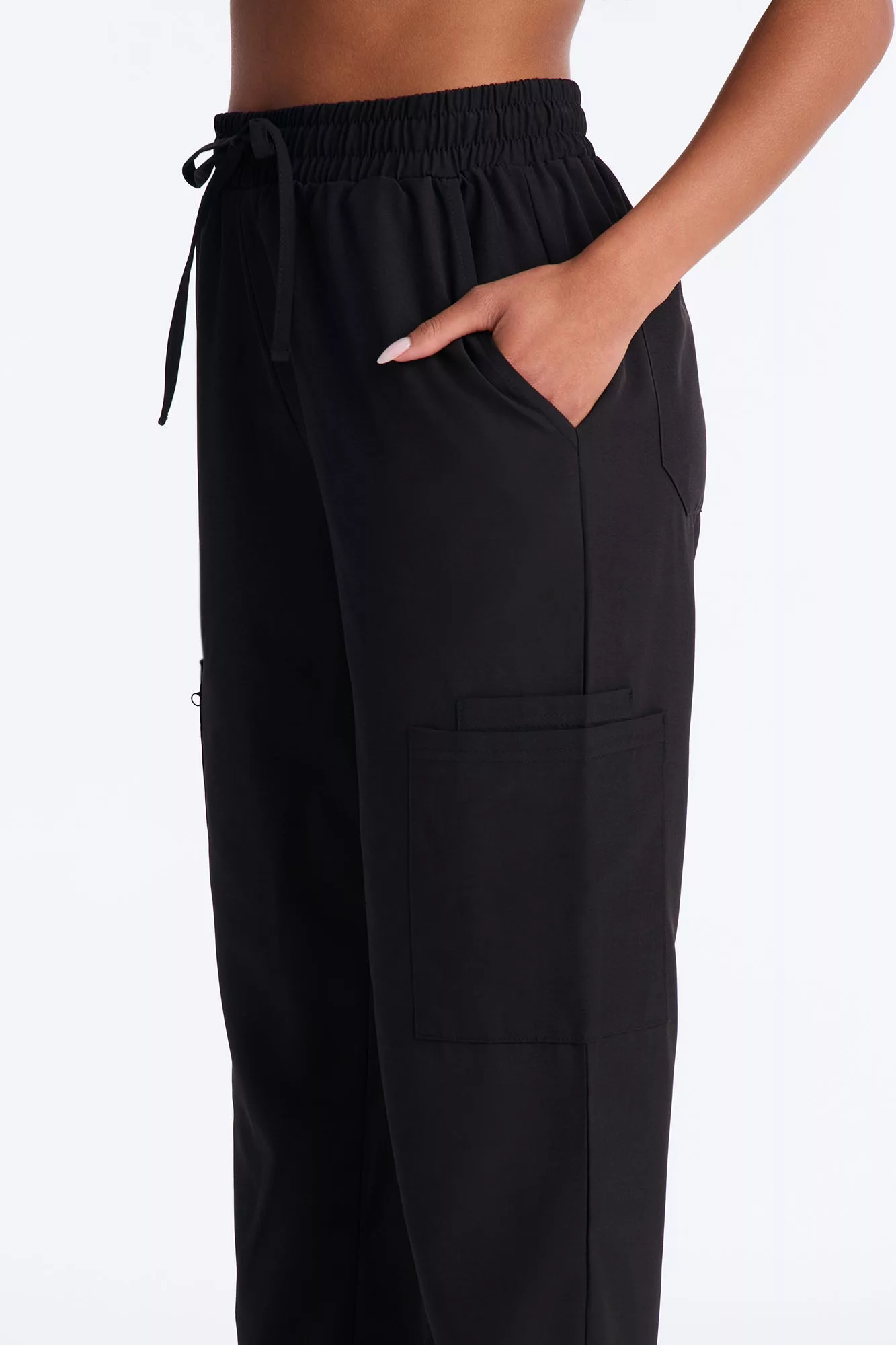 Smooth Shift Scrub Pant Bottoms - Black