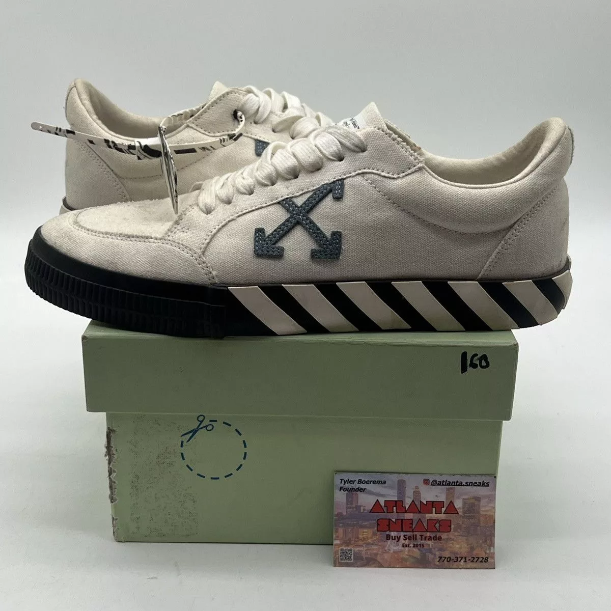 Off-White Low Top Sneakers Off-White Vulc Low Light Blue