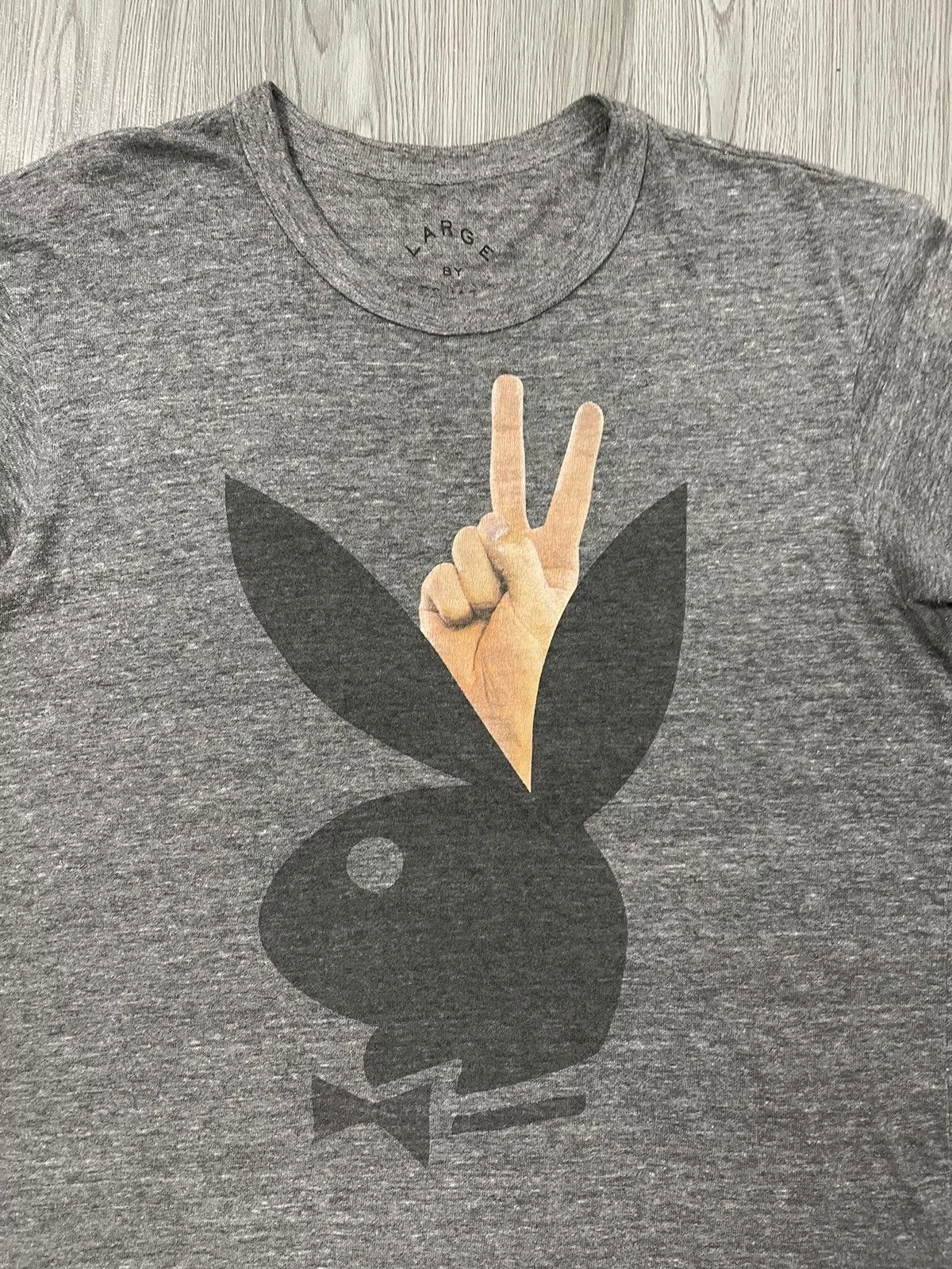 Marc Jacobs Short Sleeve T Shirts Marc Jacobs × Playboy Marc Jacobs Playboy Designer Against Aids Rayon Blend Shirt Gray