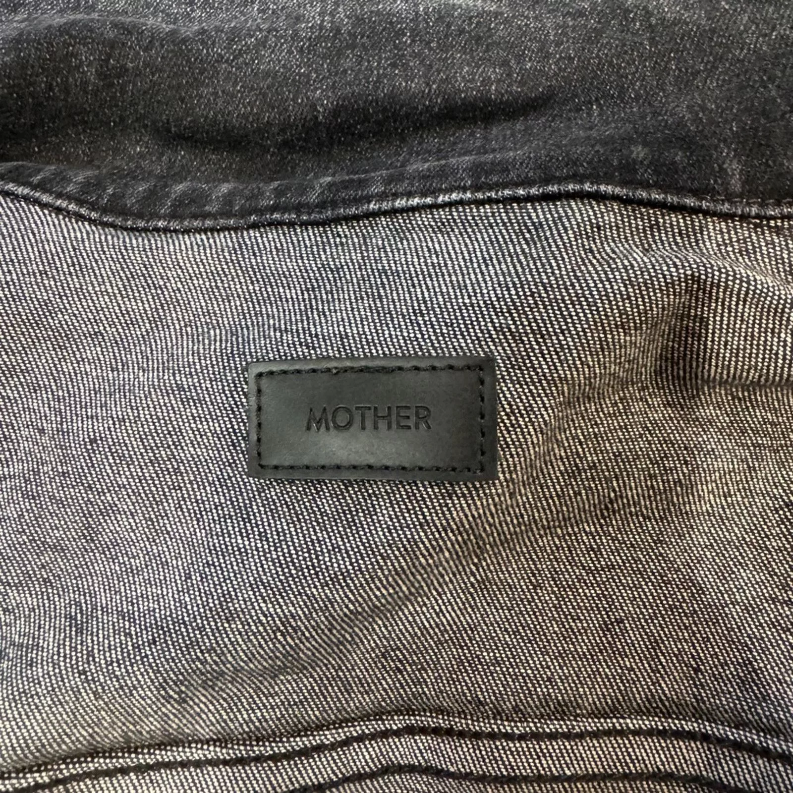 MOTHER Jackets MOTHER The Pocket Bruiser Denim Jacket in Train Stops Medium Gray