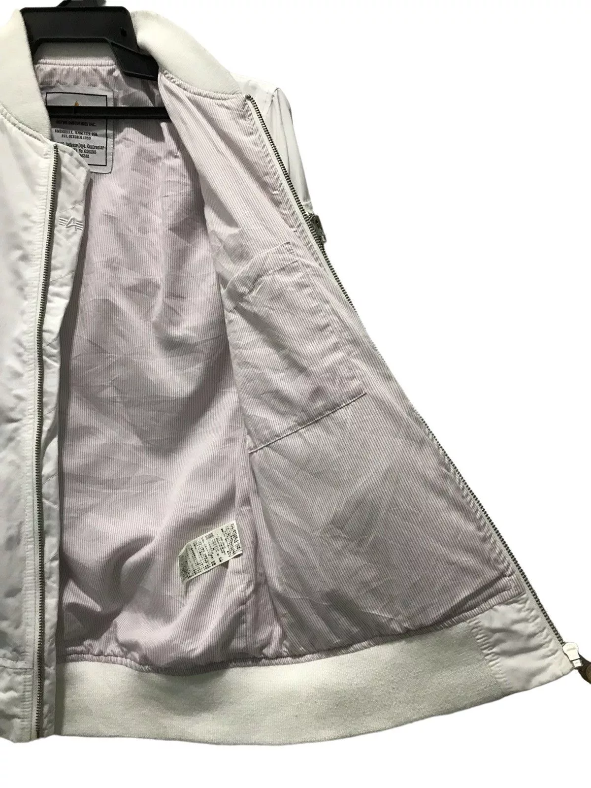 Alpha Industries Light Jackets ALPHA INDUSTRIES INC. JACKET White