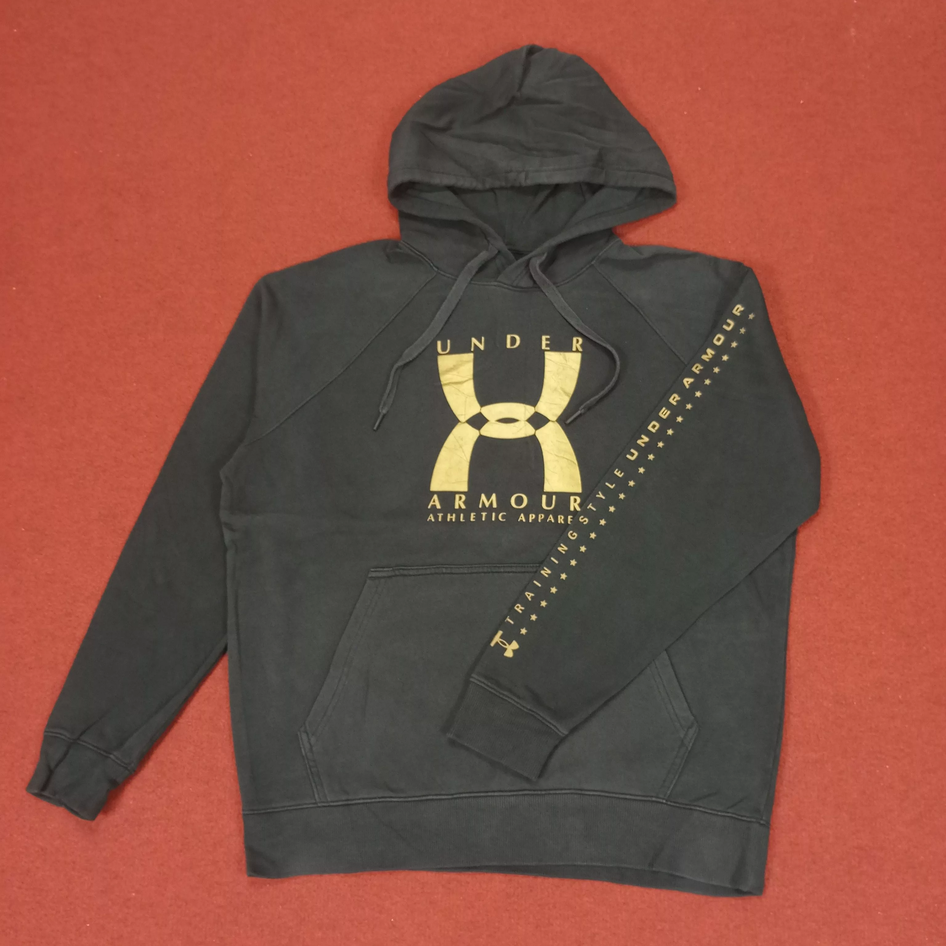 Under Armour Sweatshirts Hoodies Under Armour Center Logo Design Hoodies Black Streetwear