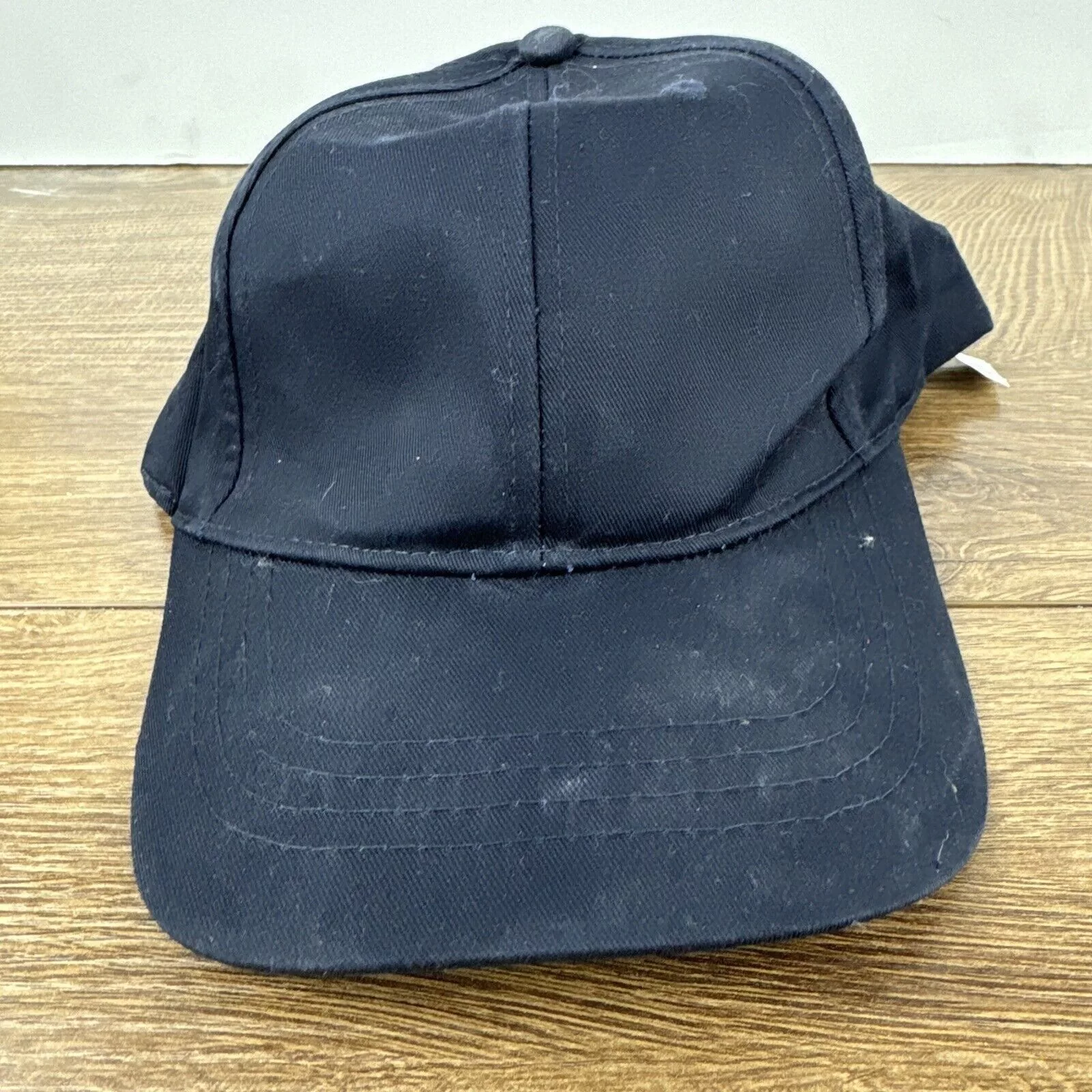 Other Hats Other Plain Black Hat Adjustable Adult Size Hat Cap Baseball Hat