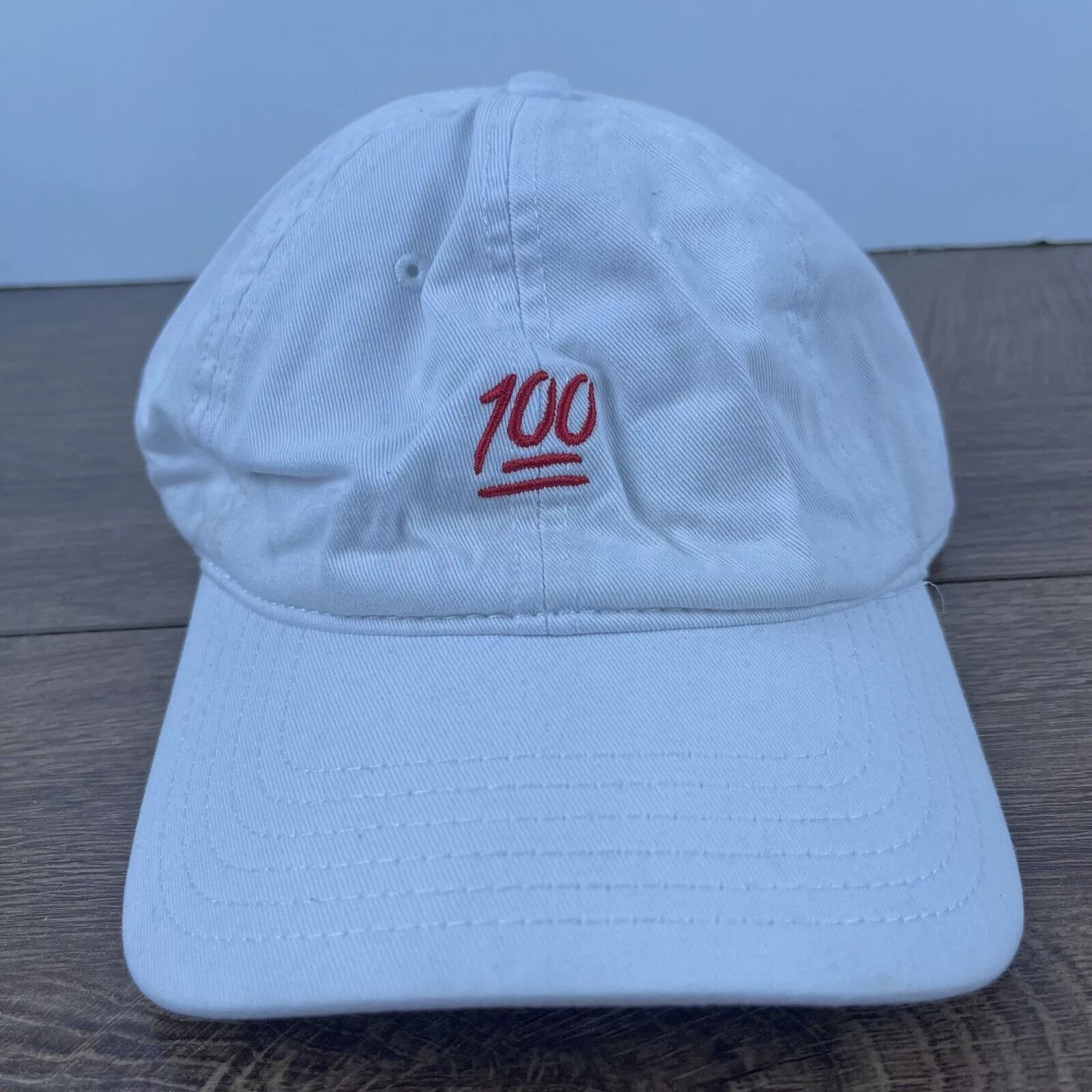 Other Hats Other 100 Hat One Hundred Hat Adjustable Hat White Adjustable Hat