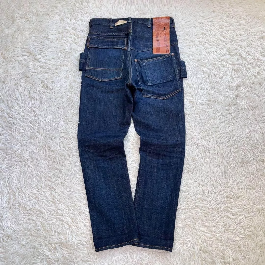 Kapital Denim Kapital Monkeypod Sarouel Denim Pants 18SS Purple