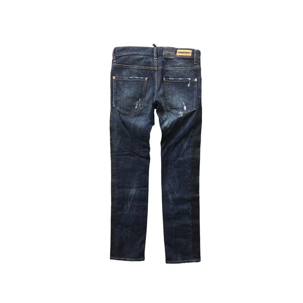 Dsquared2 Denim Dsquared2 slim-fit denim half black painted Blue