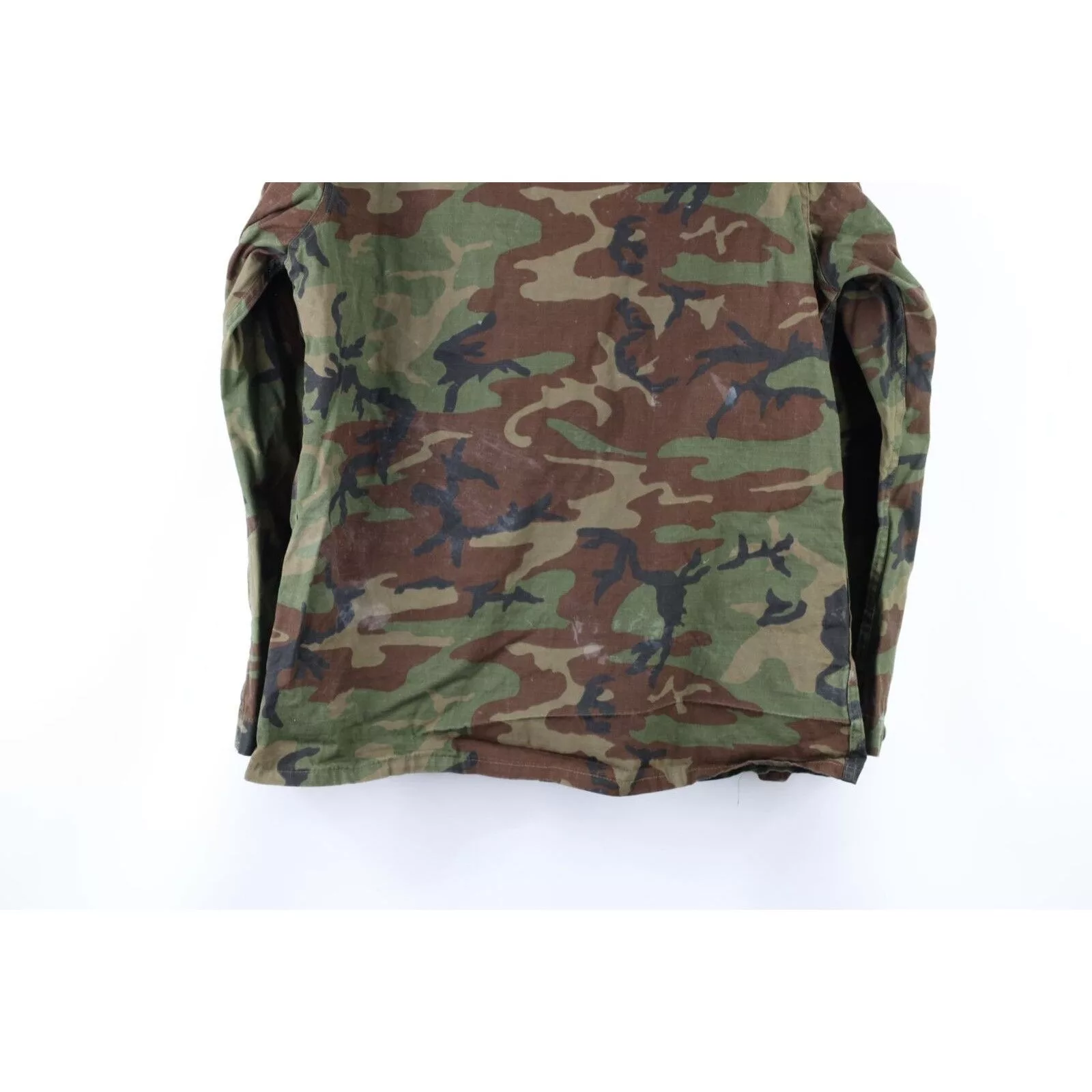 Vintage Light Jackets Vintage 70s Thrashed Ripstop Poplin Camouflage Jacket Multi