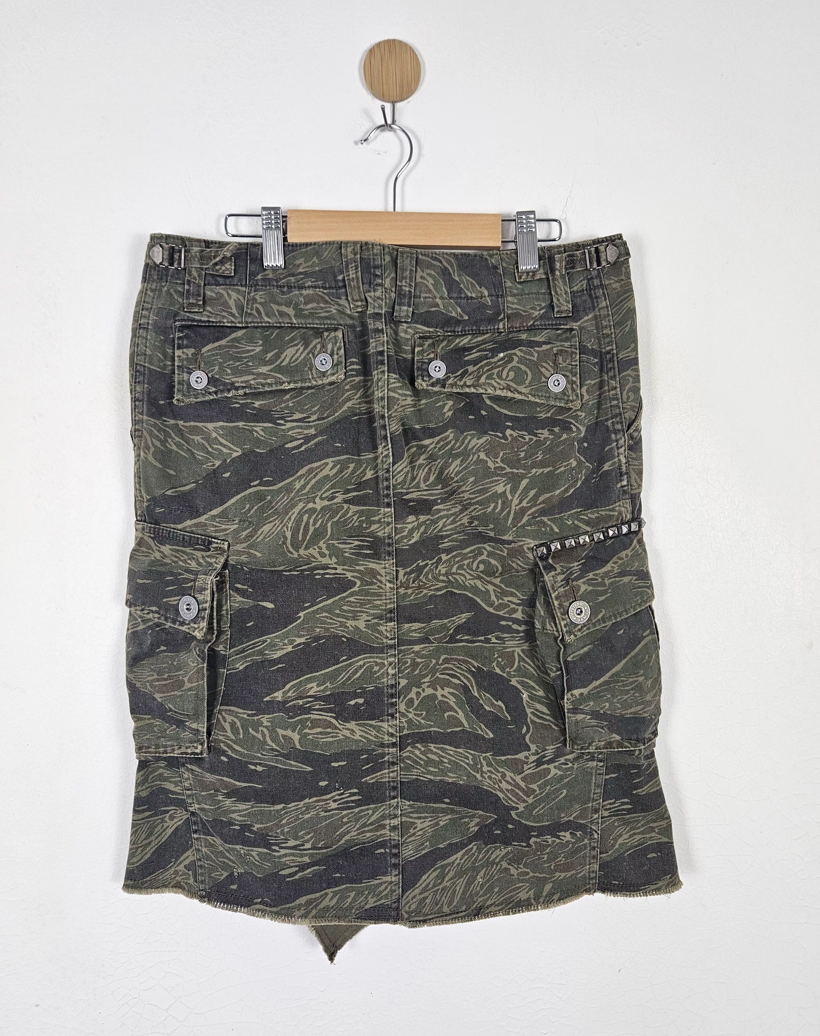 Hysteric Glamour Mini Skirts Hysteric Glamour × Japanese Brand Hysteric Glamour Camouflage Tiger Stripe Skirt Multi Streetwear
