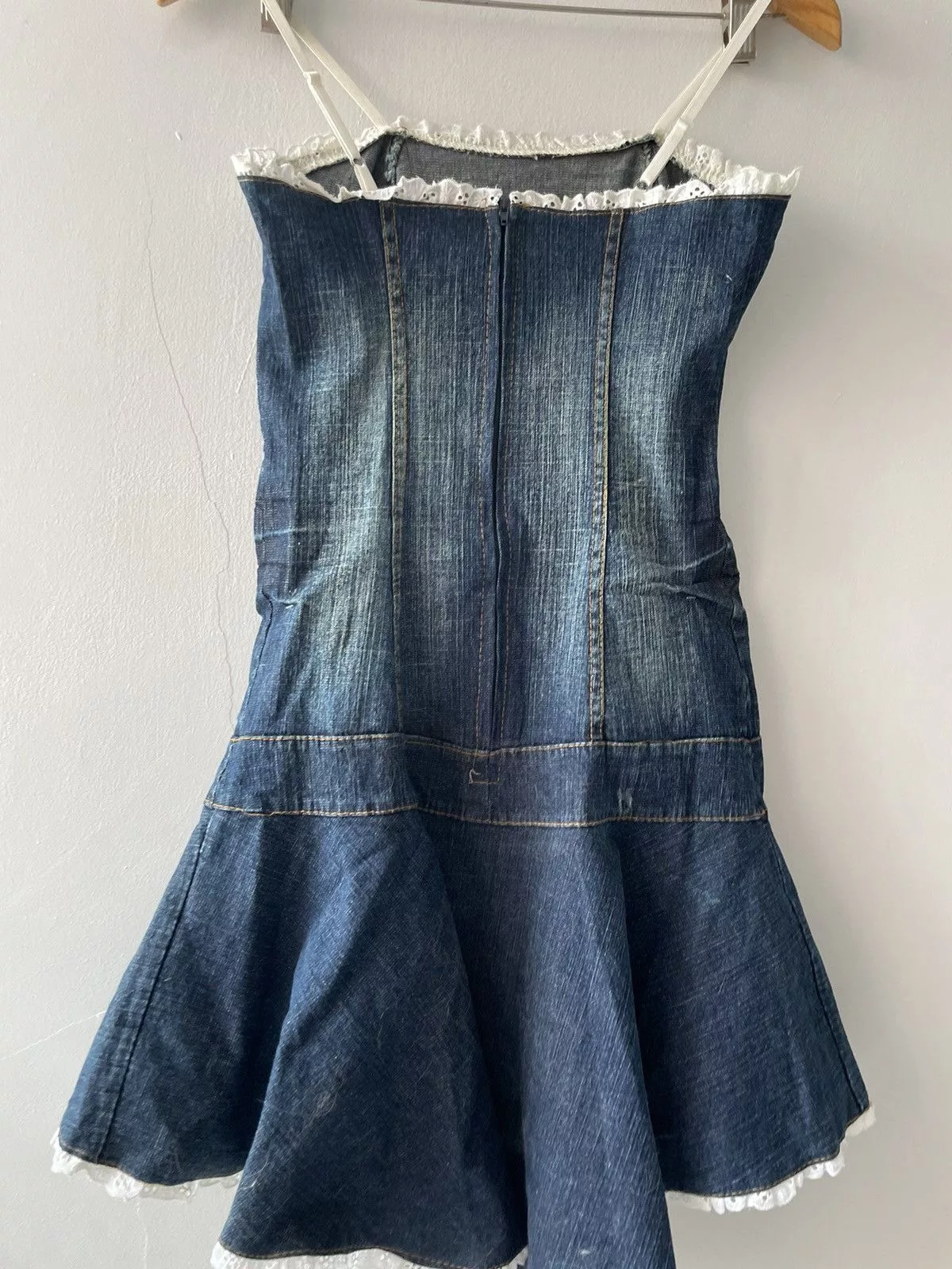 Vintage Mini Dresses Vintage Y2k dress Blue