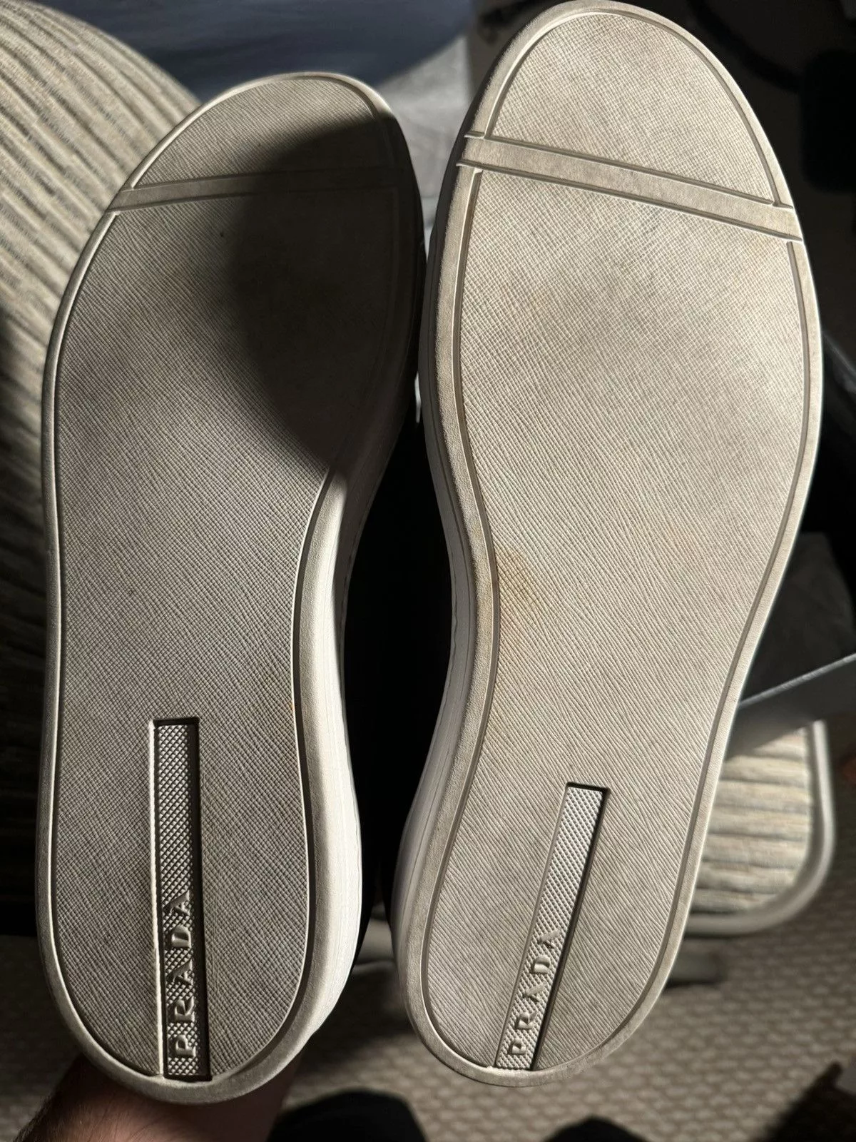 Prada Casual Leather Shoes Prada Comic Sneakers Black