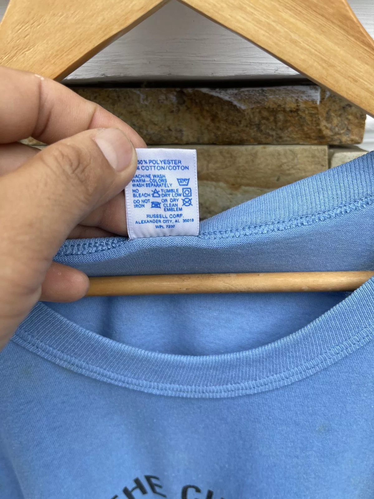 Russell Athletic Short Sleeve T Shirts Russell Athletic × Vintage Last Drop🔥Rare🔥Vintage 90s RUSSELL ATHLETIC T Shirt Blue