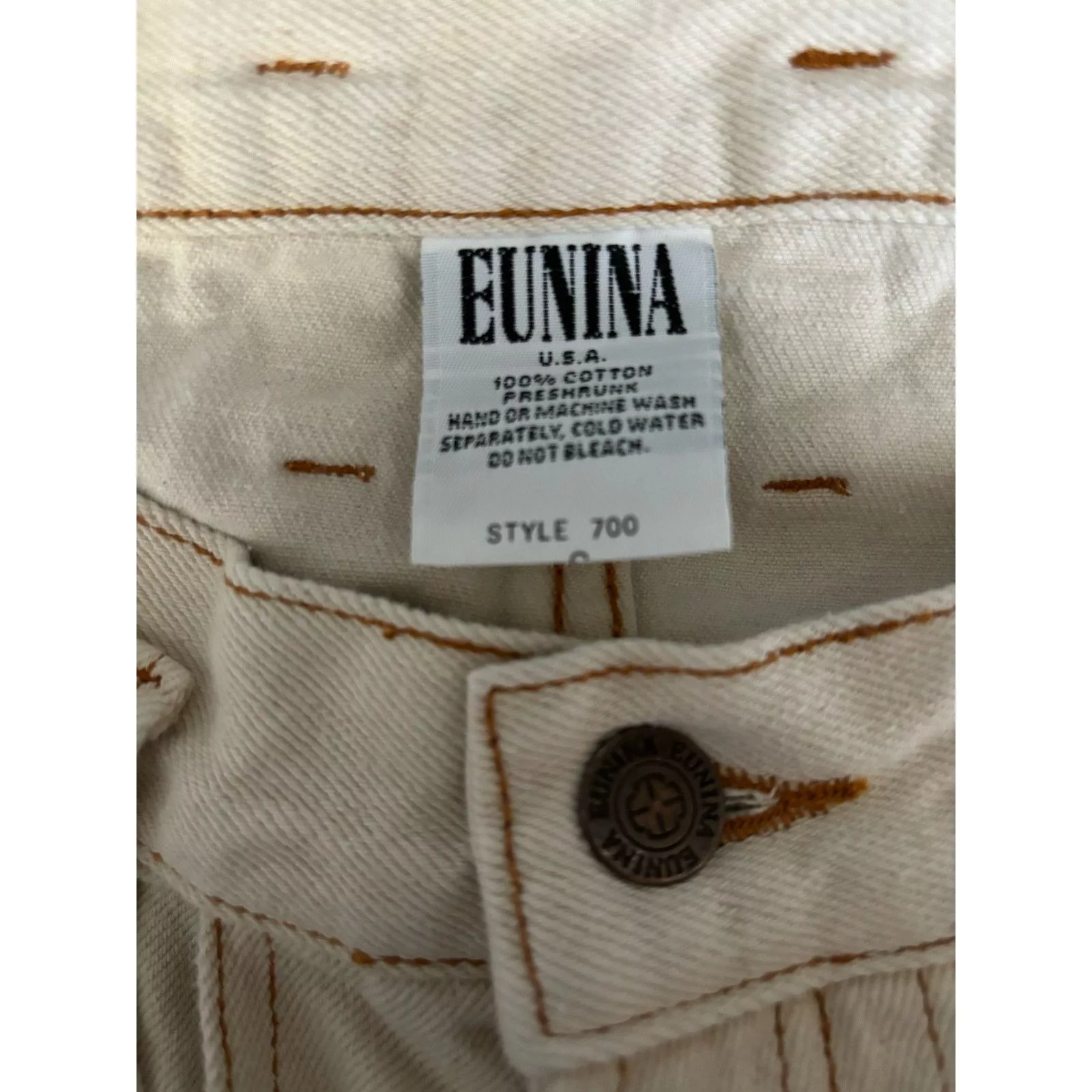 Unknown London Jeans Unknown London Vintage Eunina Quality Jeans Beige