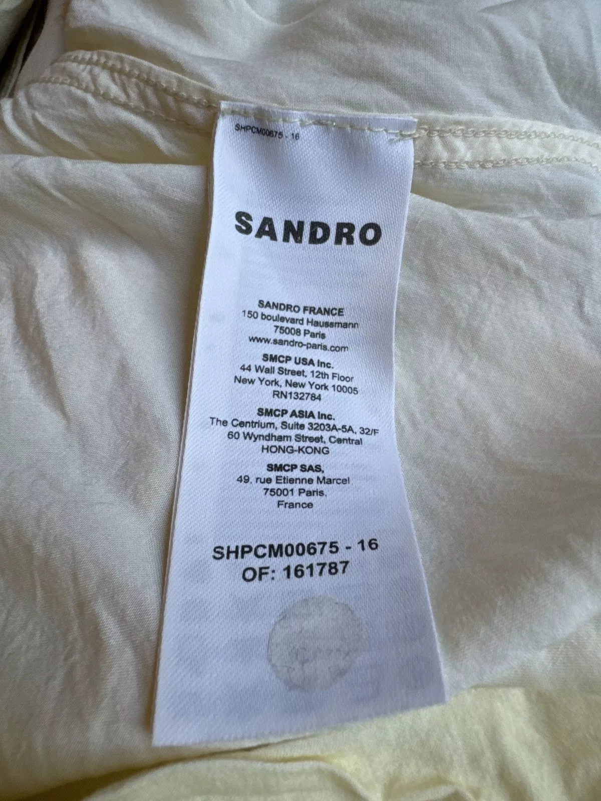 Sandro Shirts Button Ups Sandro Sombrero Button Up Yellow