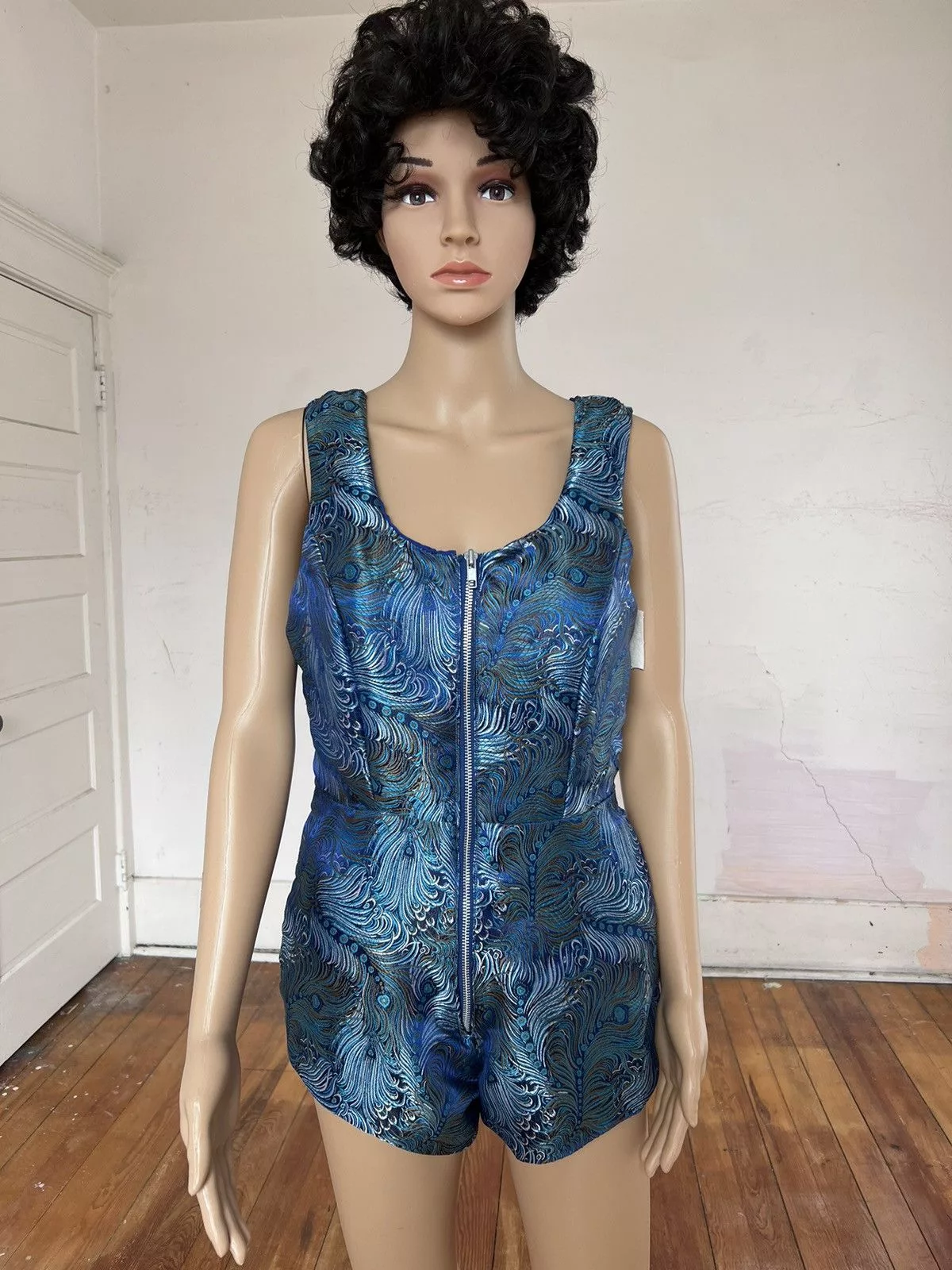Other Jumpsuits Other Women’s Shorts Romper S - M Brocade by A Herman Blue