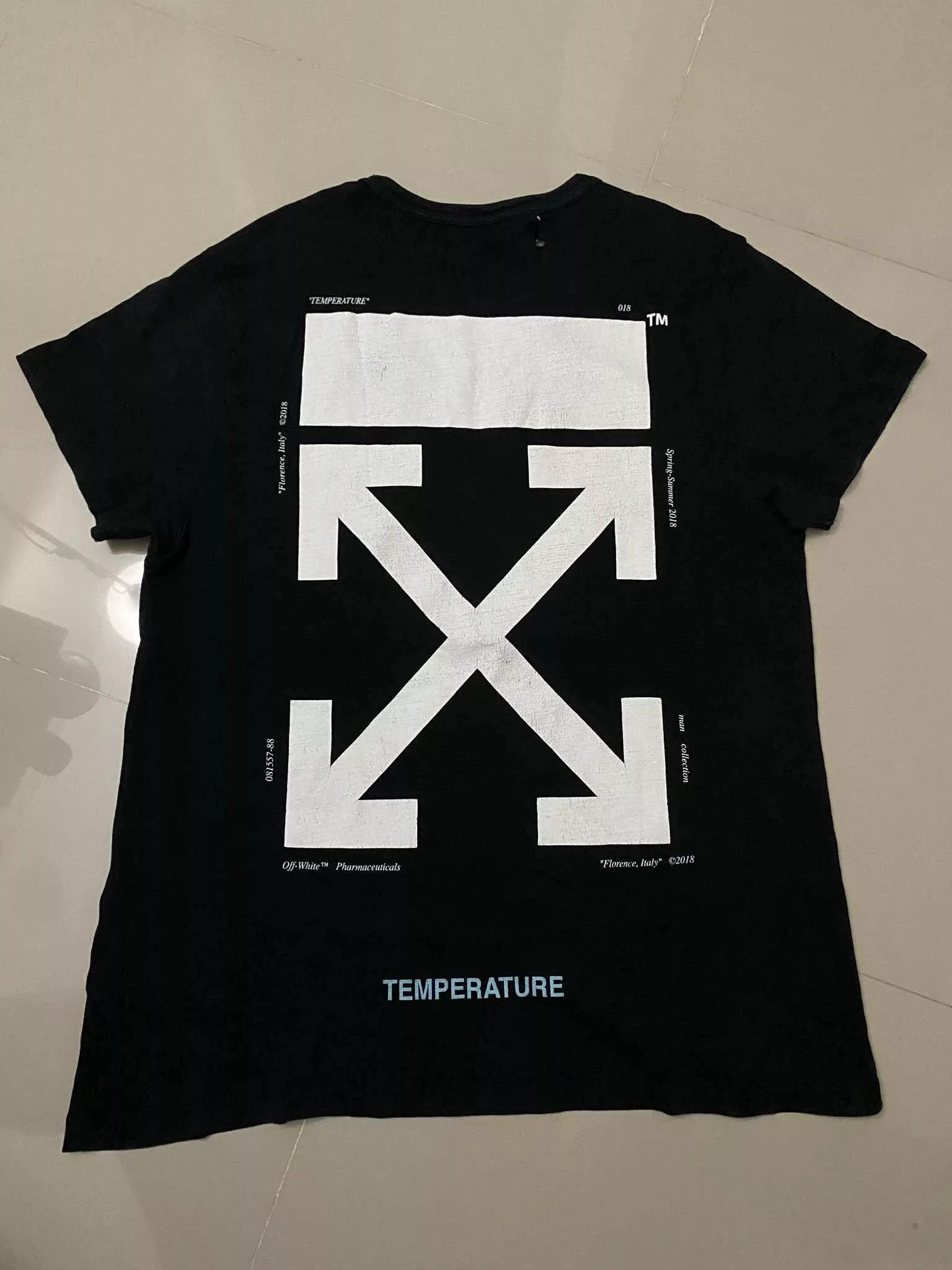 Off-White Short Sleeve T Shirts SS18 Off-White Mona Lisa Tee Black
