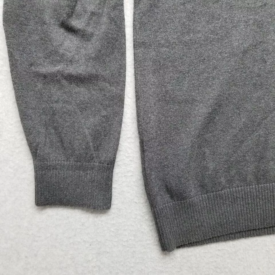 Eddie Bauer Sweaters Knitwear Eddie Bauer Eddie Bower Sweater Men Large Pullover Mock Neck Zip Gray