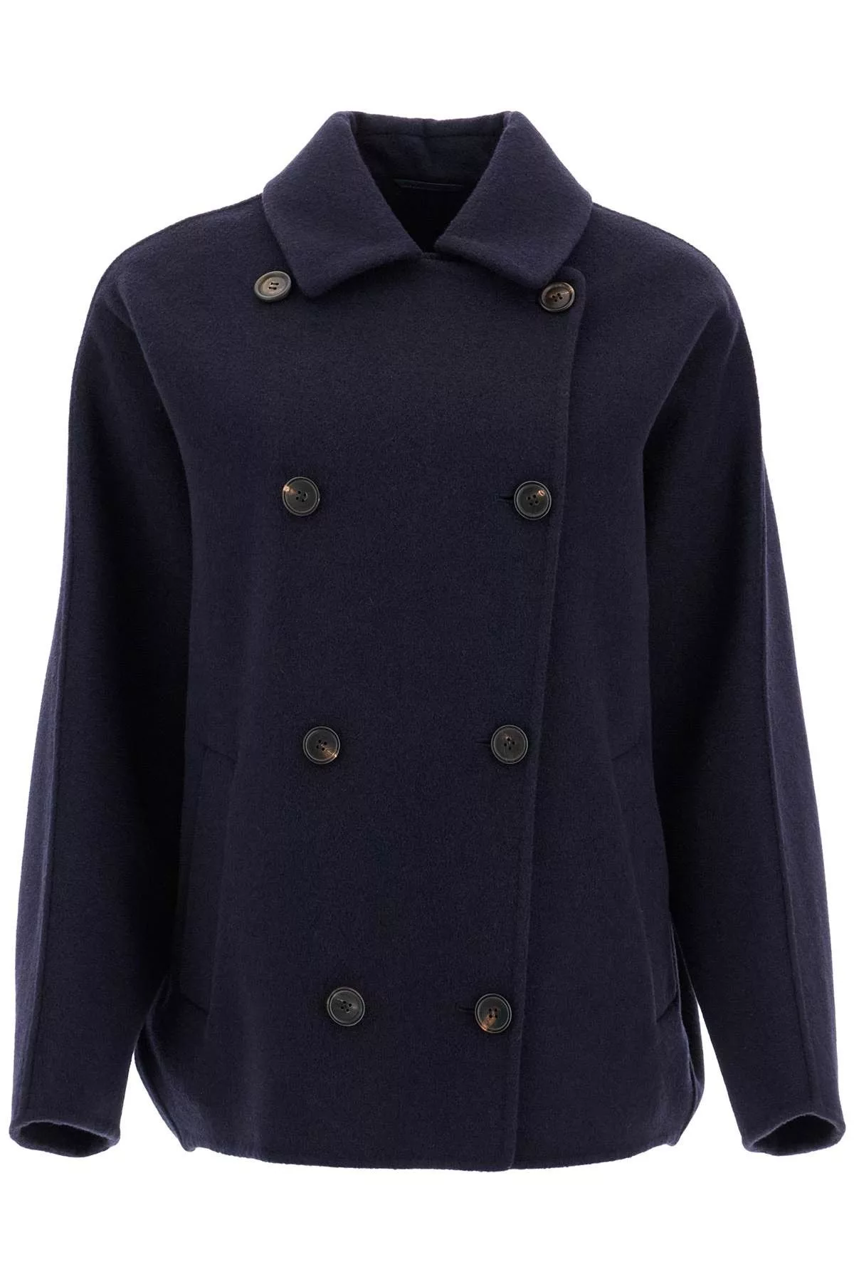 Brunello Cucinelli Coats BRUNELLO CUCINELLI Double-Breasted Wool And Cashmere Cab Multi