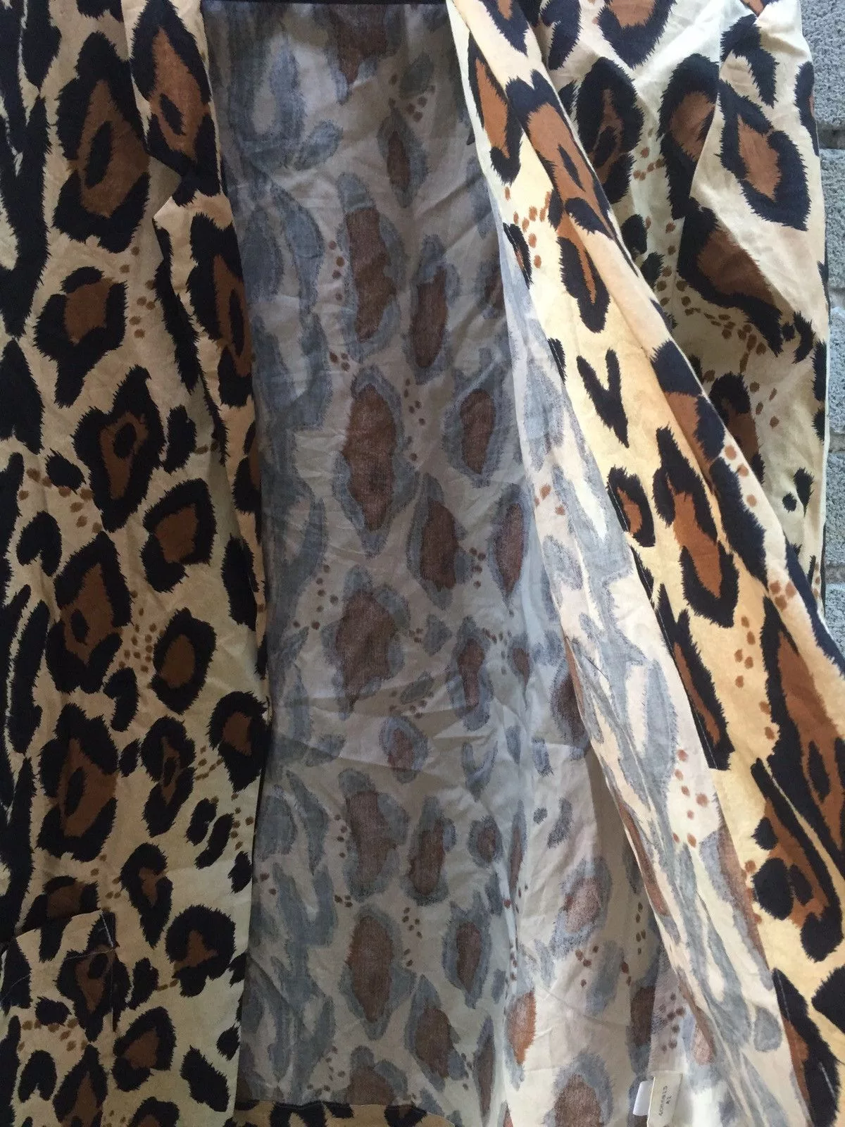 Designer Light Jackets Designer Norma Kamali Leopard Print Warp Jacket Nice Design Brown Vintage