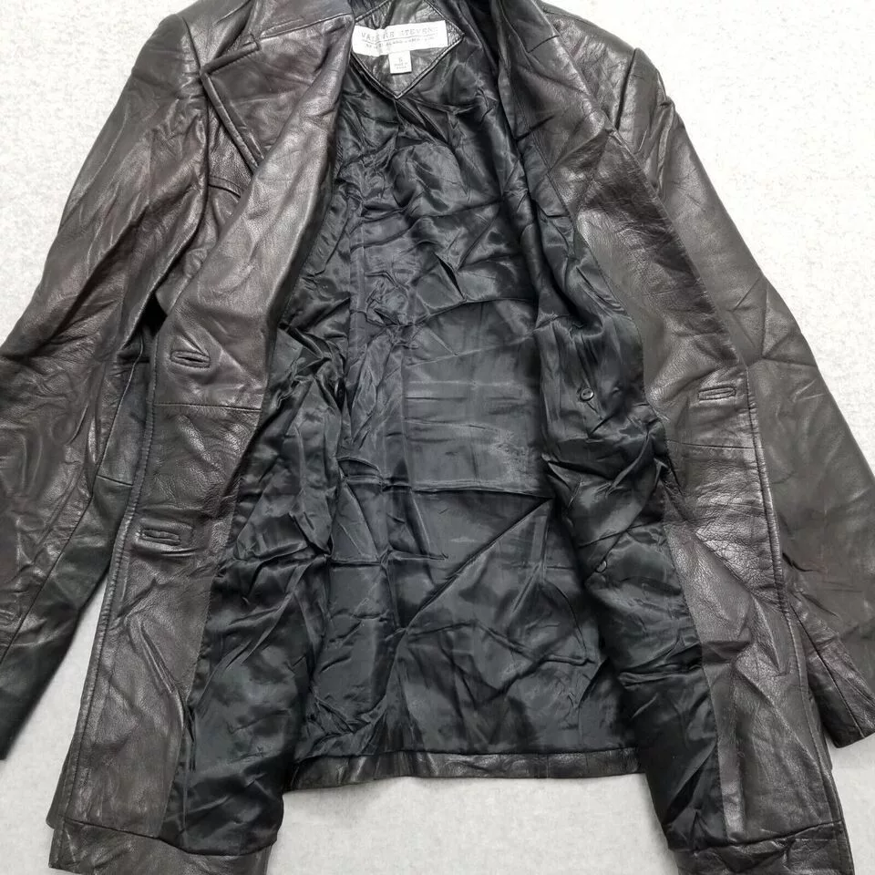 Other Leather Jackets Other Valerie Stevens Leather Jacket Womens Small Pockets Belt Black