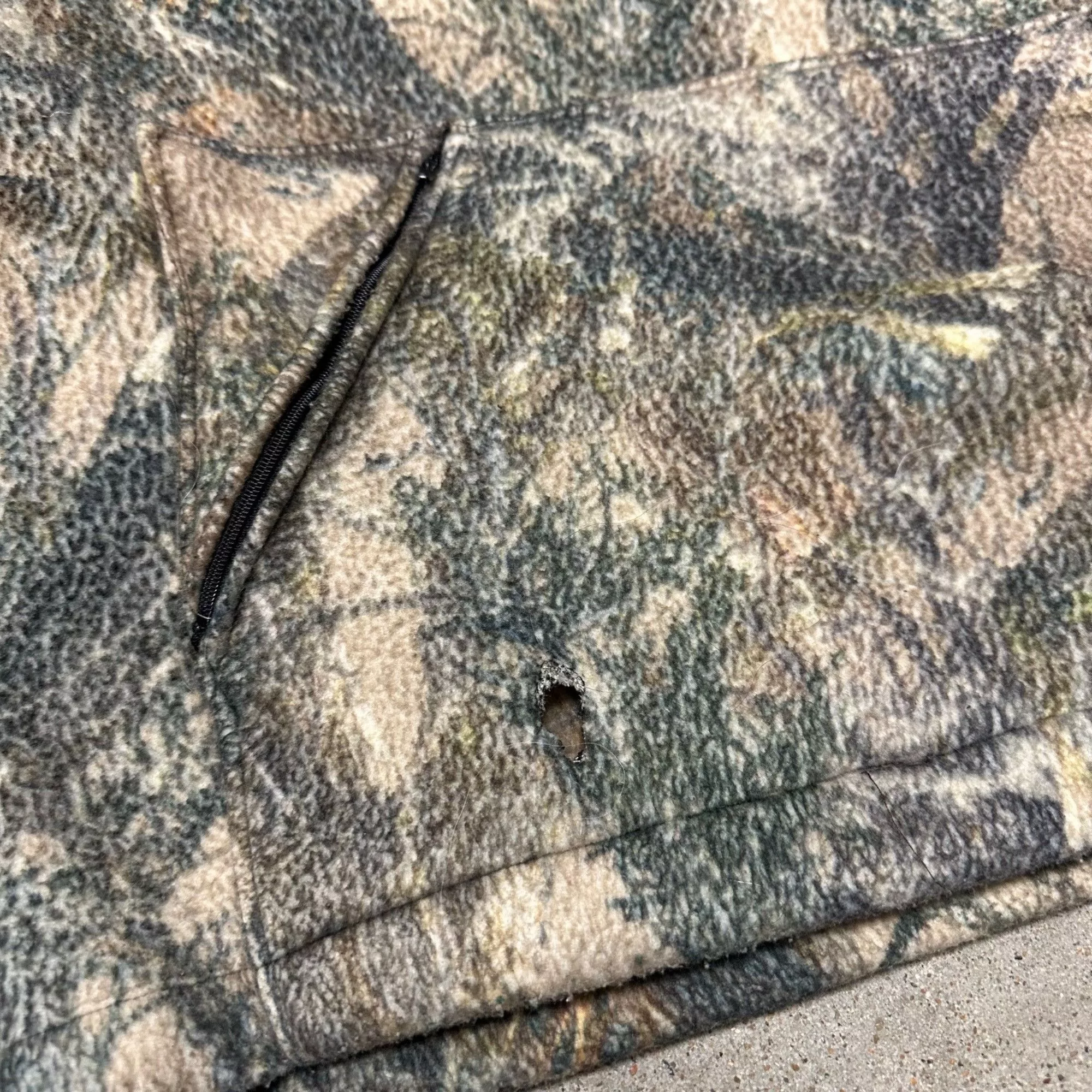 Vintage Light Jackets Vintage True Timber Camo Anorak Fleece Pullover Jacket Multi