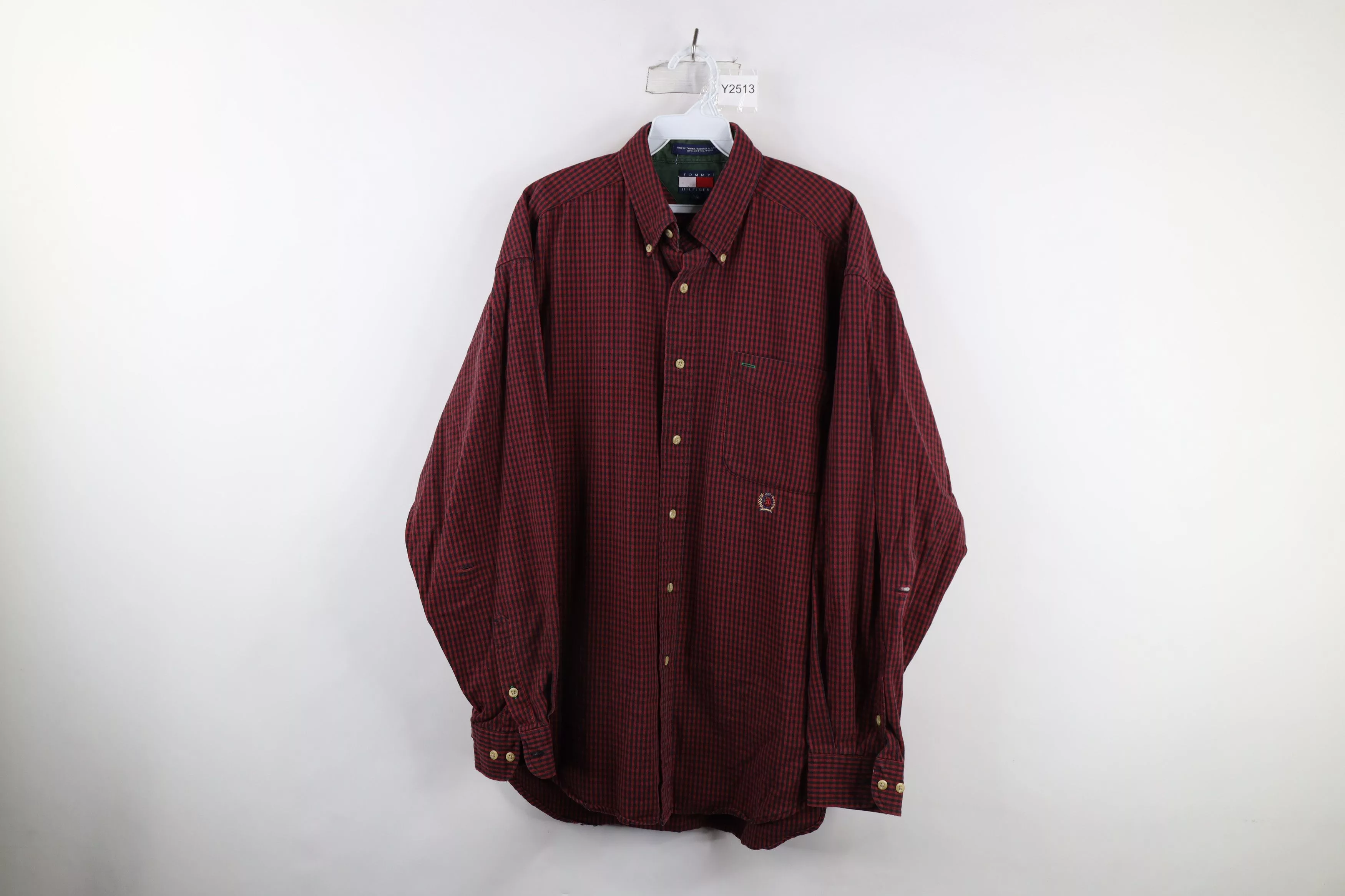 Tommy Hilfiger Shirts Button Ups Tommy Hilfiger × Vintage Vintage 90s Tommy Hilfiger Collared Button Down Shirt Plaid