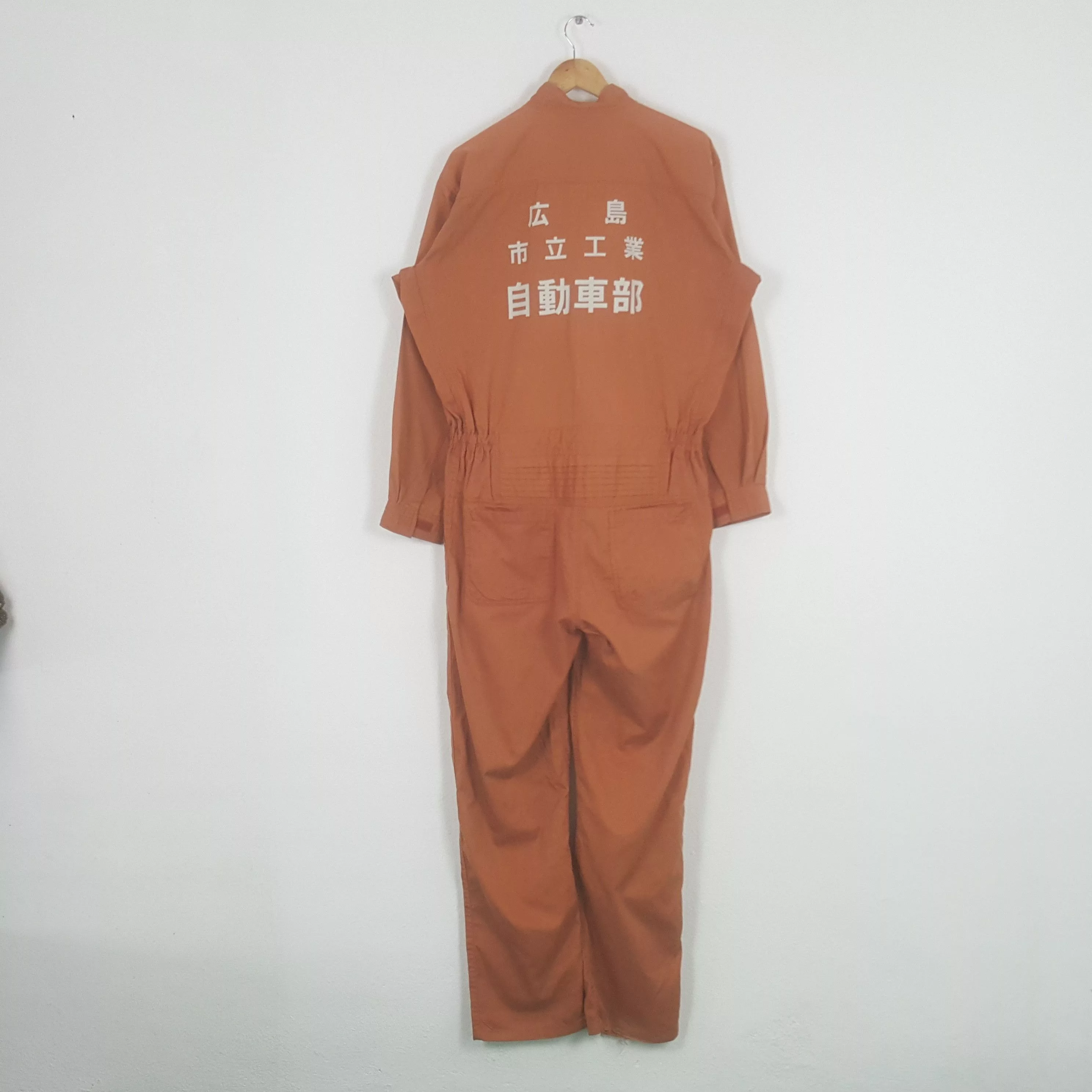 Nirvana Light Jackets Nirvana × Vintage Vintage Nirvana x Michelin Patches Work Coverall Jacket Orange Workwear
