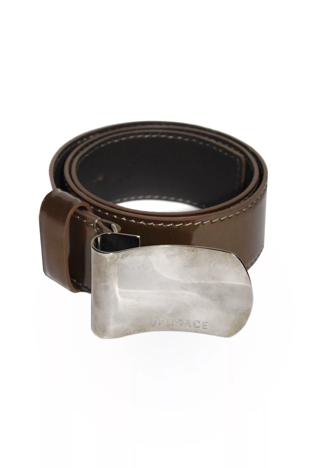 Versace Belts Versace Varnished Belt Gold
